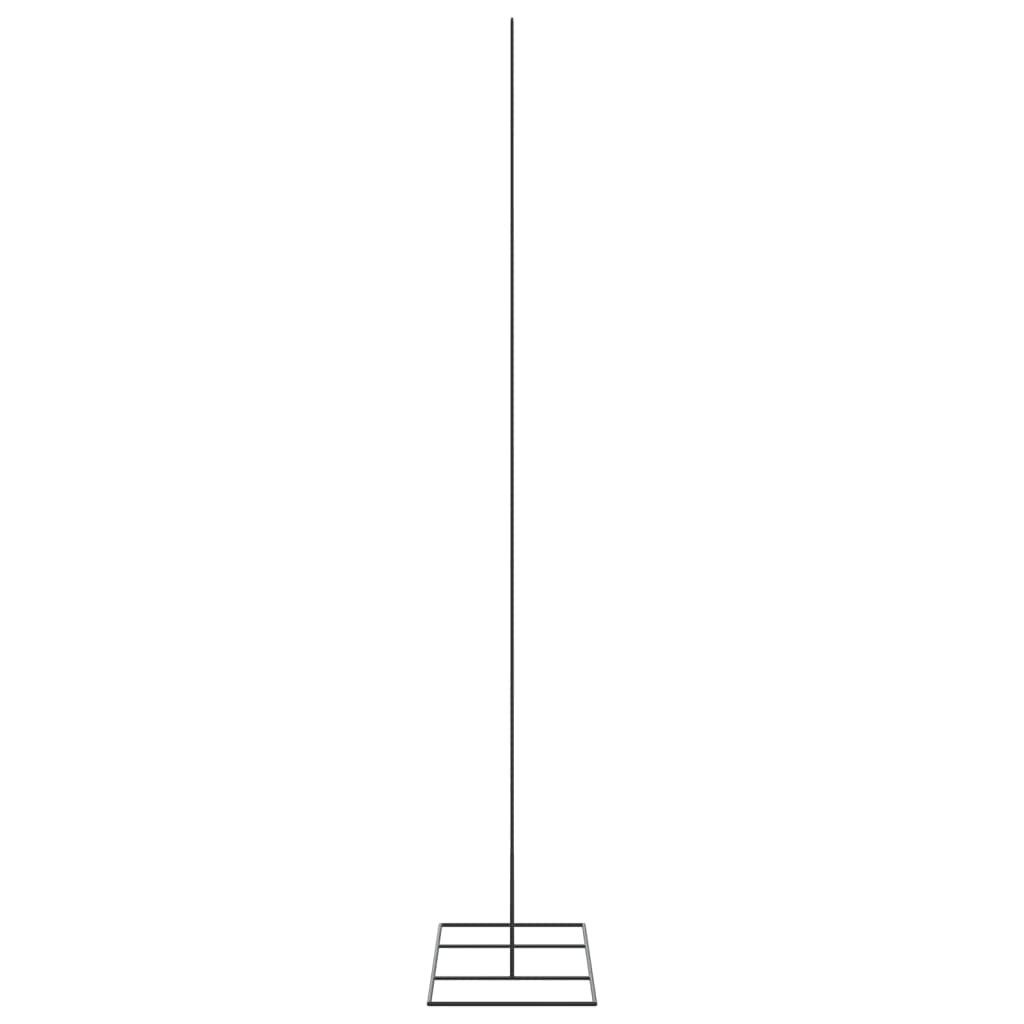 vidaXL Künstlicher Weihnachtsbaum Metall-Weihnachtsbaum für Dekorationen Schwarz 180 cm – Bild 5 von 5