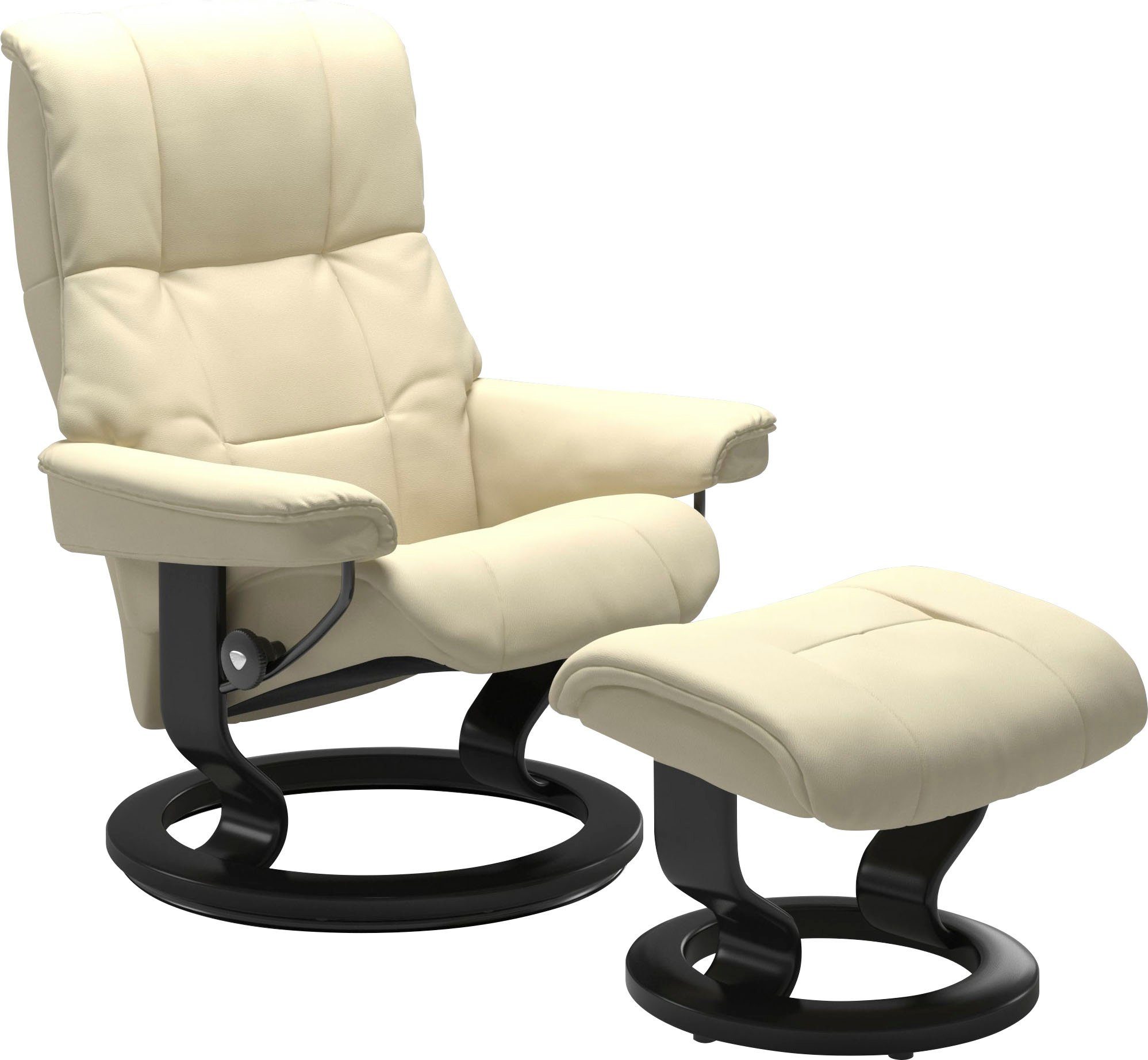 Stressless® Relaxsessel Mayfair (Set, Relaxsessel mit Hocker), mit Hocker, mit Classic Base, Größe S, M & L, Gestell Schwarz