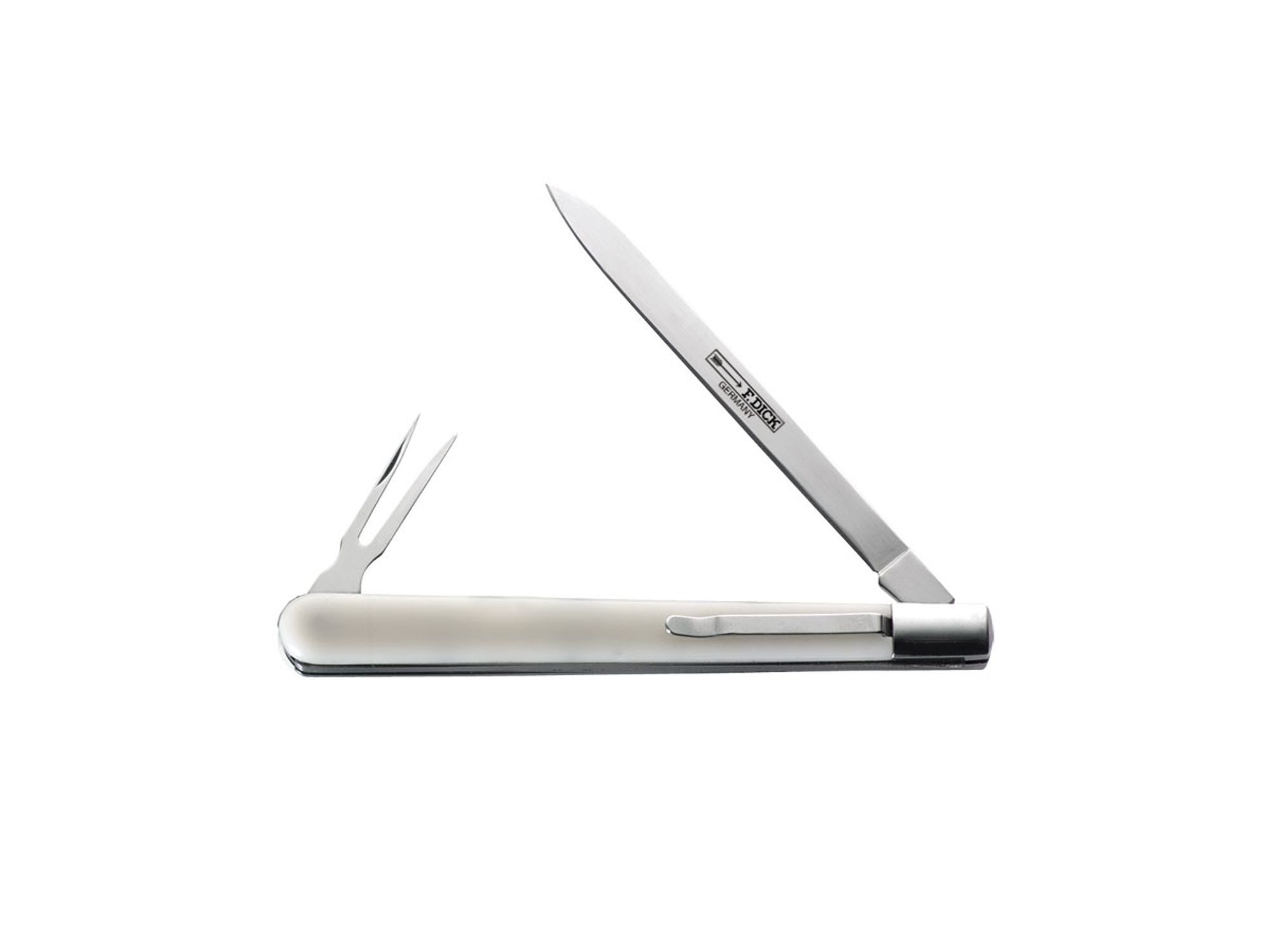 F. DICK Kochmesser Dick Wurstprobiermesser mit Gabel 11 cm, 8200111