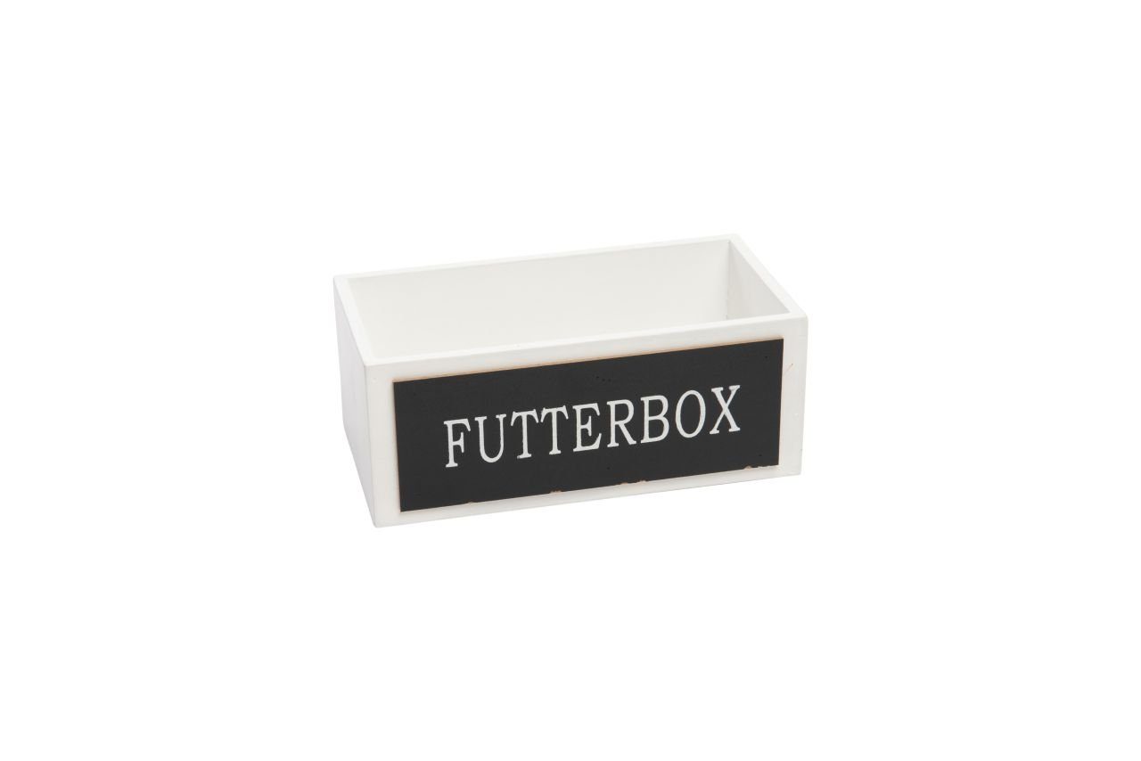 Imkerei Freese Dekofigur Freese Holzkiste Futterbox, weiß 25 x 13 x 10 cm