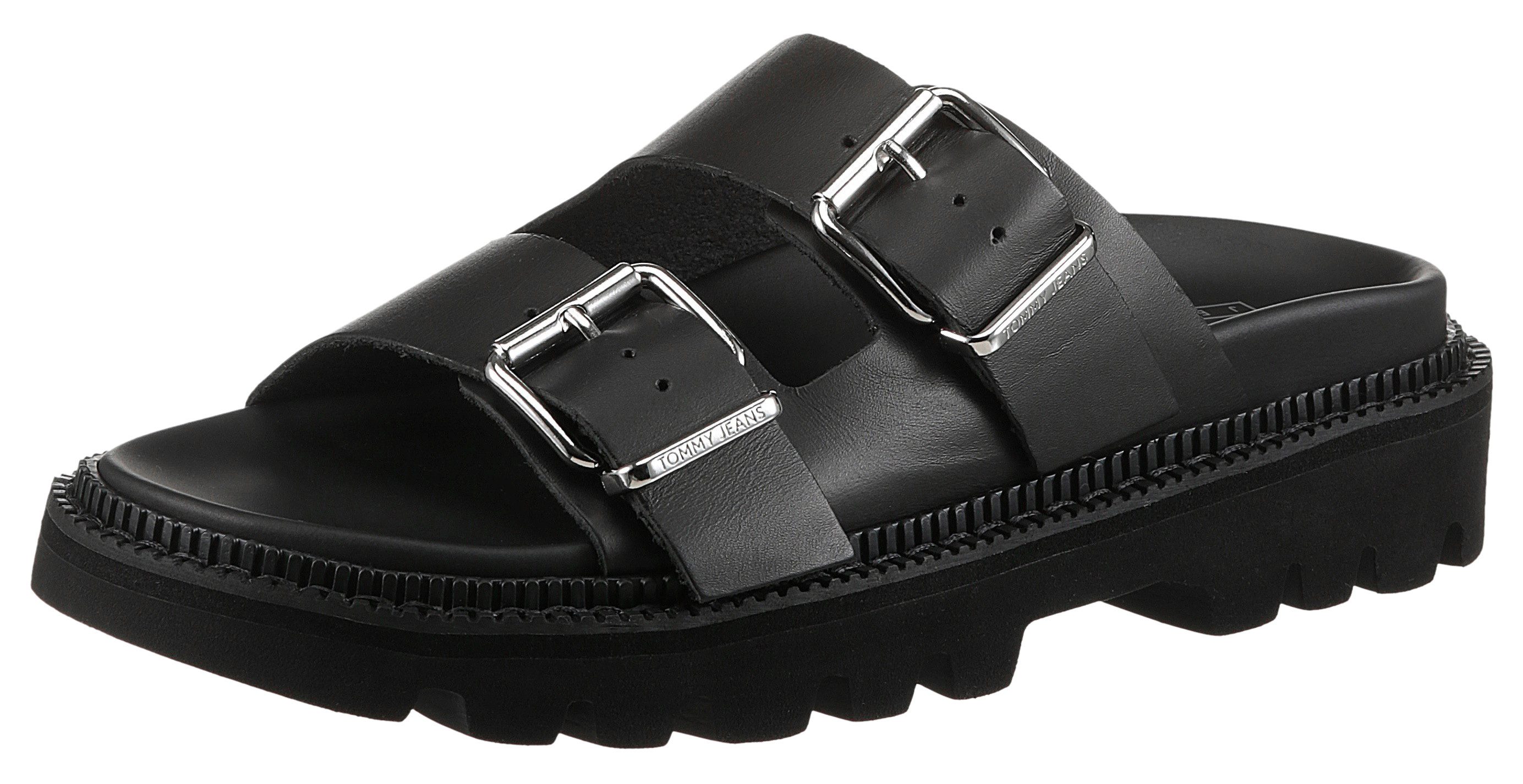 Tommy Jeans TJW DOUBLE STRAP SANDAL Pantolette, Plateau, Sommerschuh, Schlü günstig online kaufen