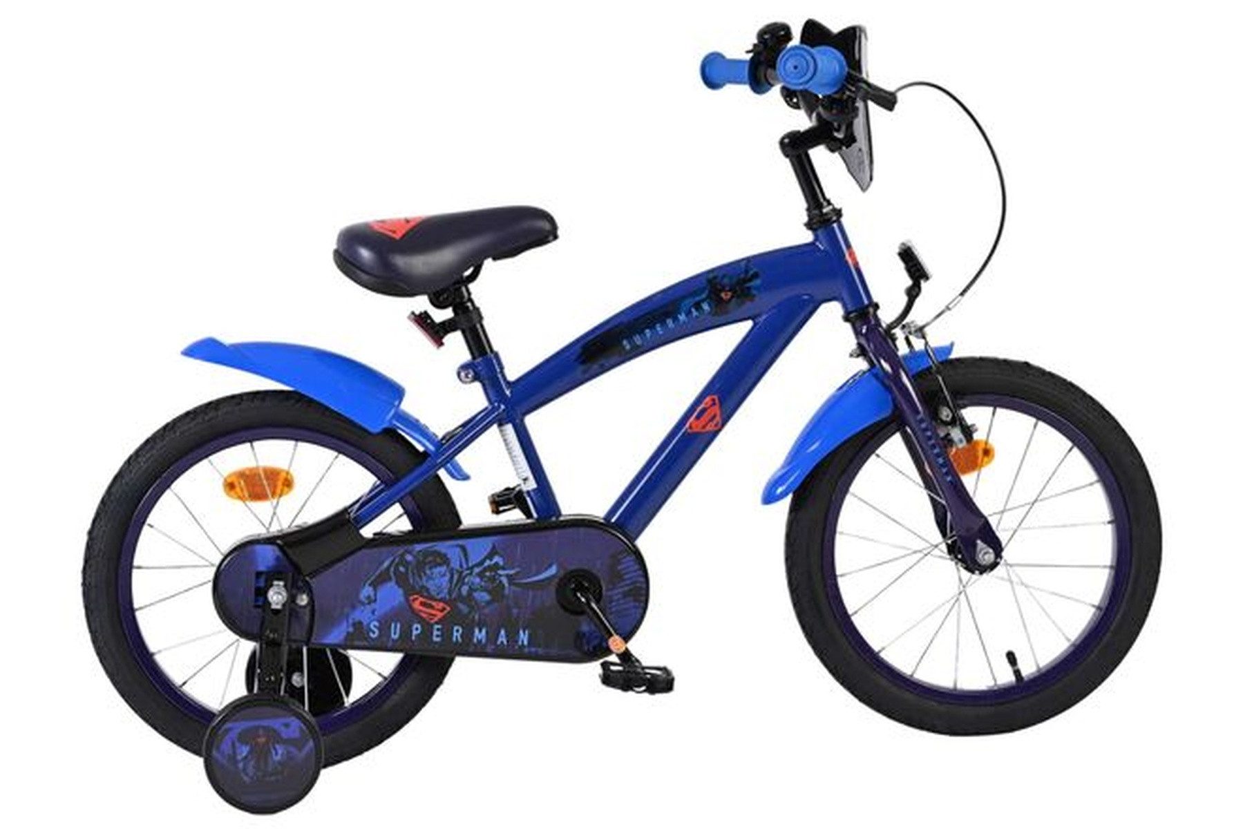 Volare Kinderfahrrad Superman Kinderfahrrad - Jungen - 16 Zoll - Blau, 25 kg