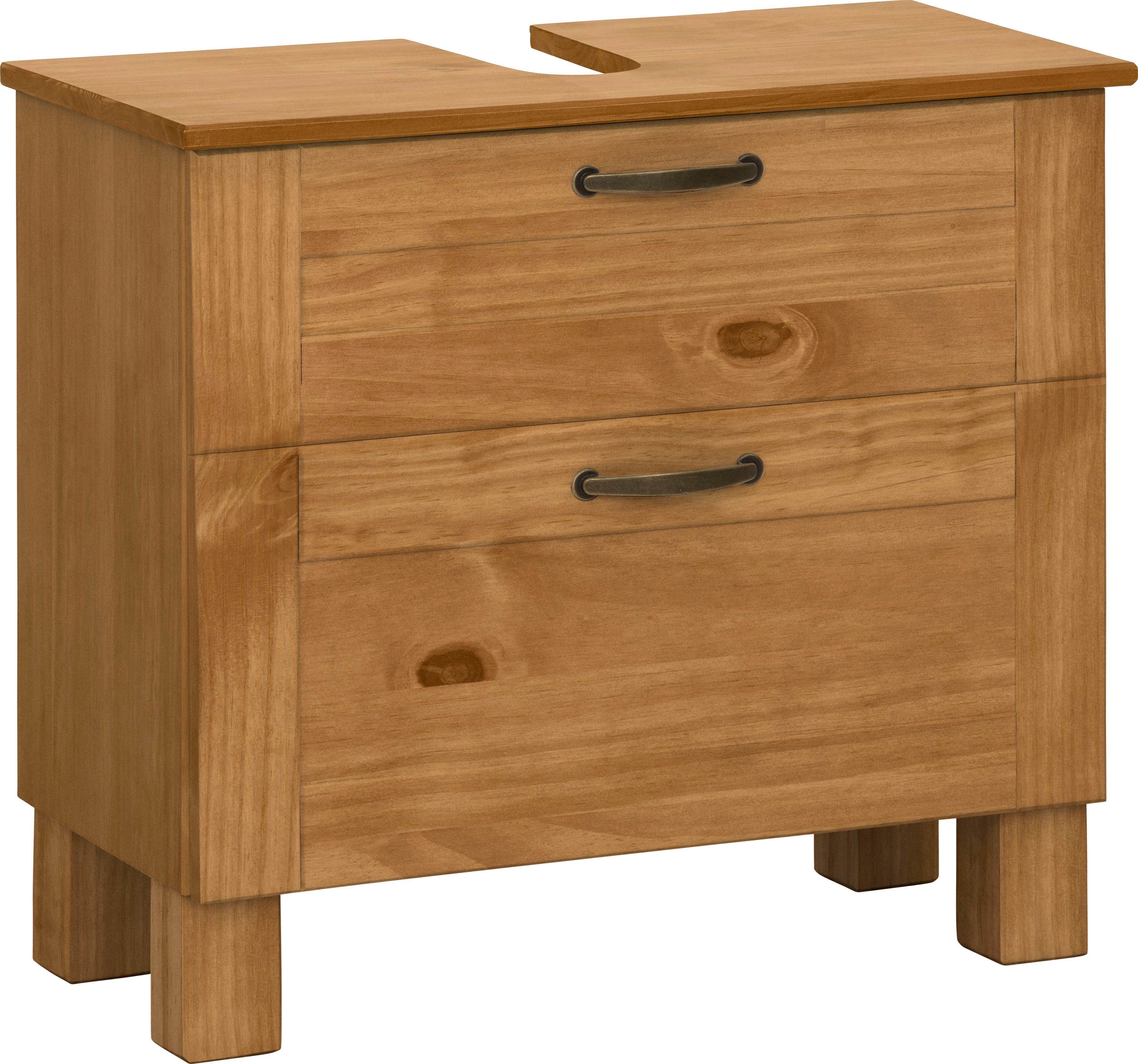 Home affaire Waschbeckenunterschrank Rodby FSC®-zertifiziertes Massivholz, günstig online kaufen