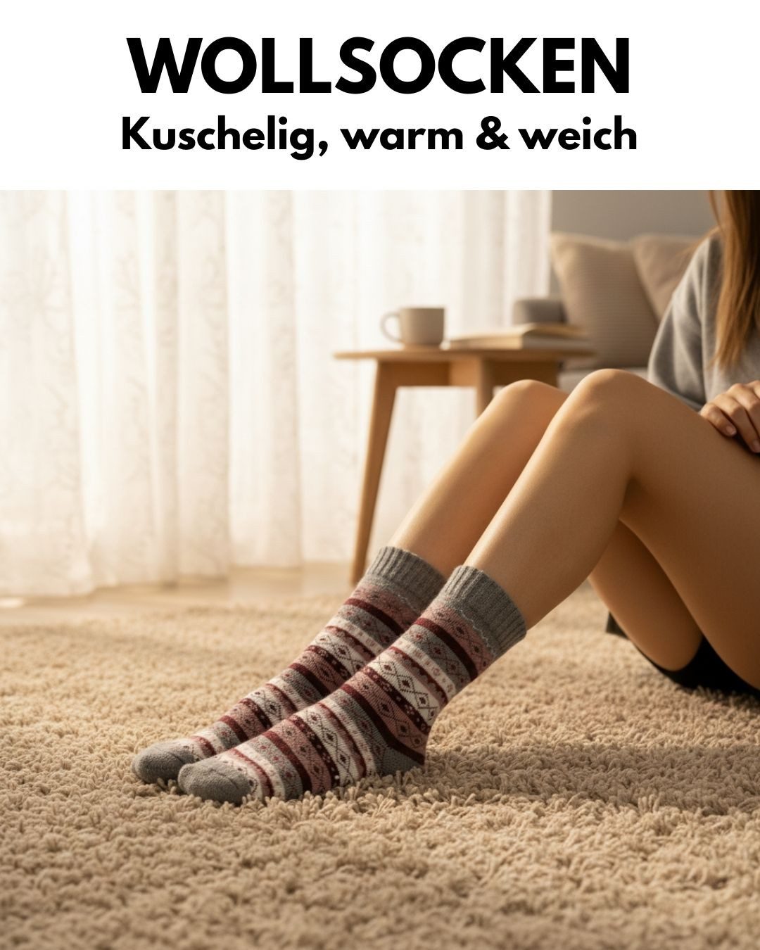 sockenkauf24 Thermosocken Damen Wintersocken warme Wollsocken Vollfrottee mit Komfortbund 5 Paar warme Haussocken - 37800