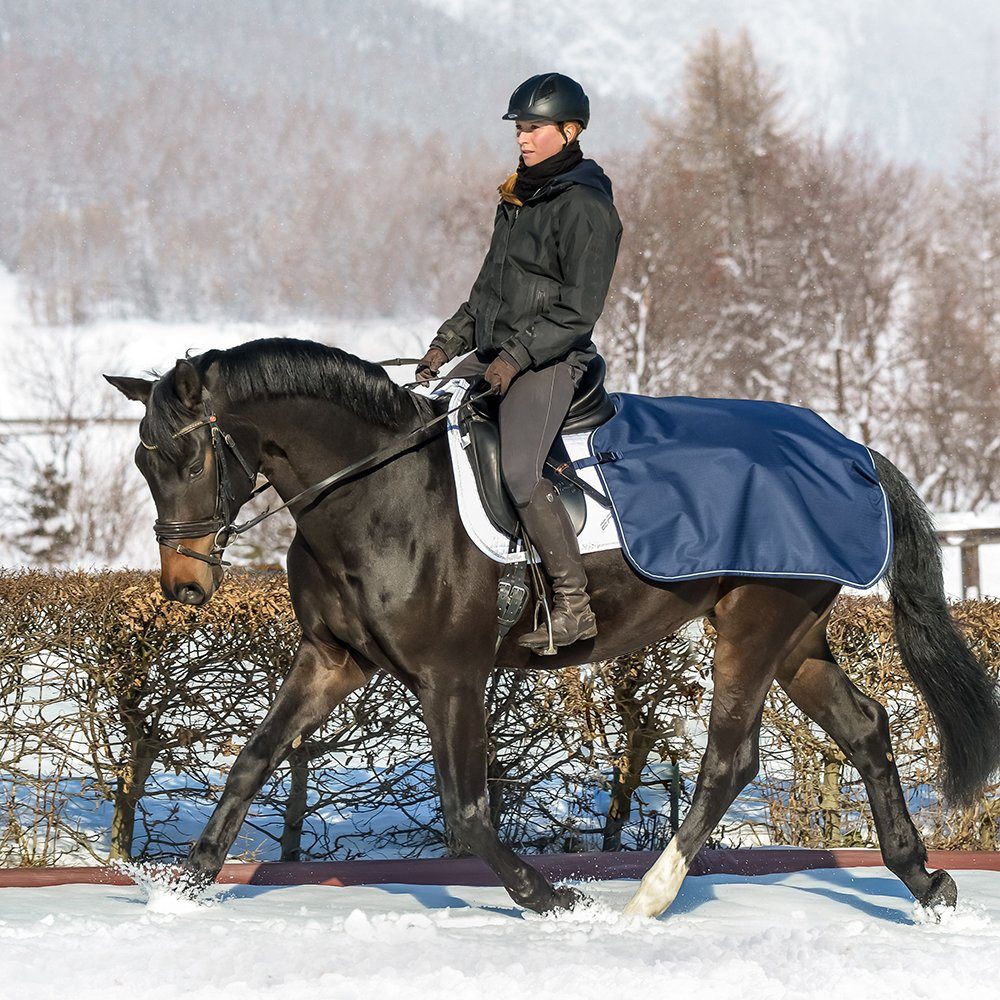 Bucas Ausreitdecke »Bucas Quarter Sheet waterproof Navy/Silver