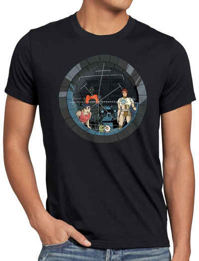 style3 Print-Shirt Herren T-Shirt Future Crew anime raumschiff captain