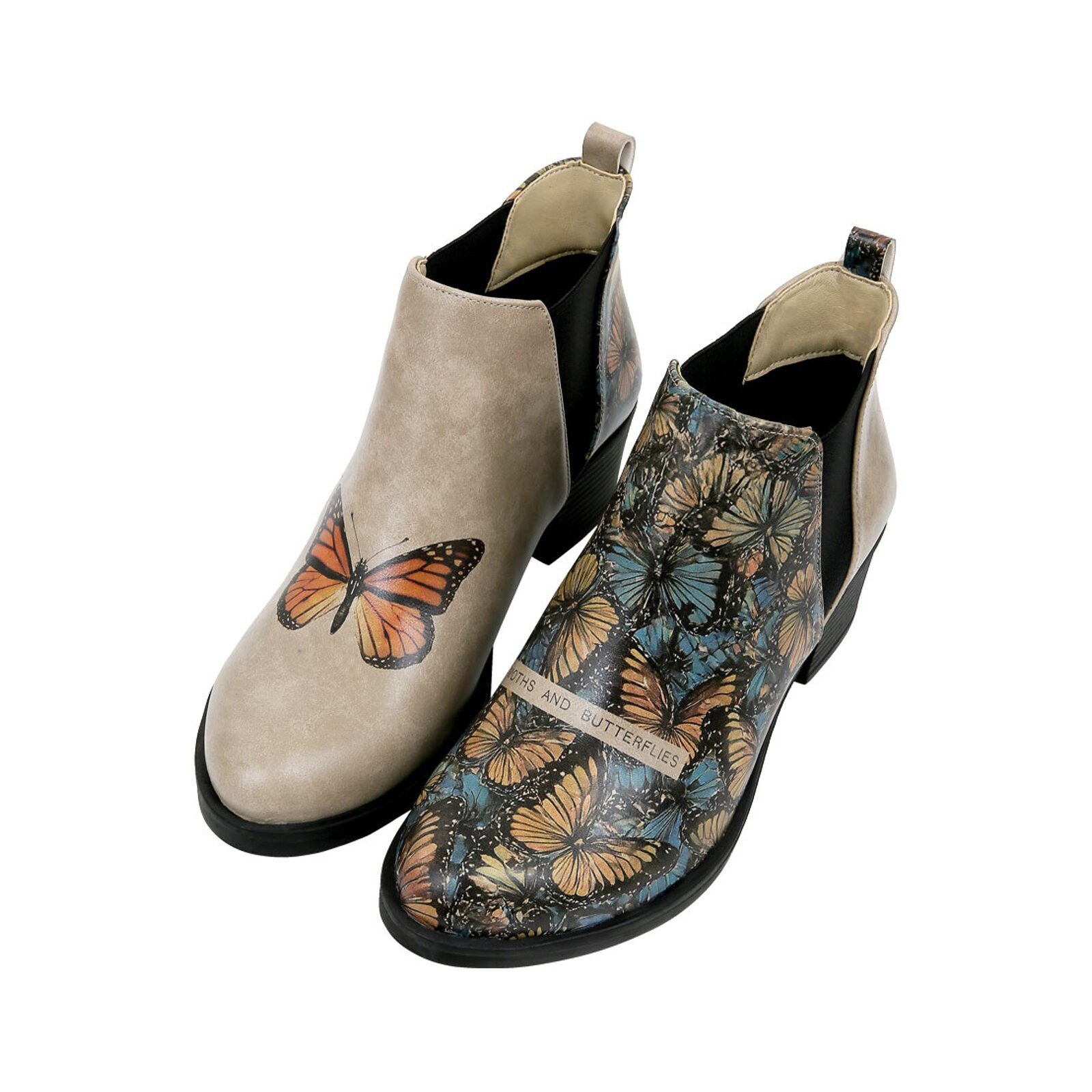 DOGO Eve Chelsea Boot Moths And Butterflies Damen Stiefeletten Stiefelette günstig online kaufen