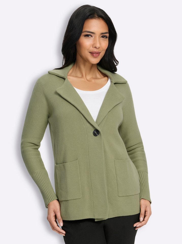 Sieh an! Strickjacke Cardigan Langarm