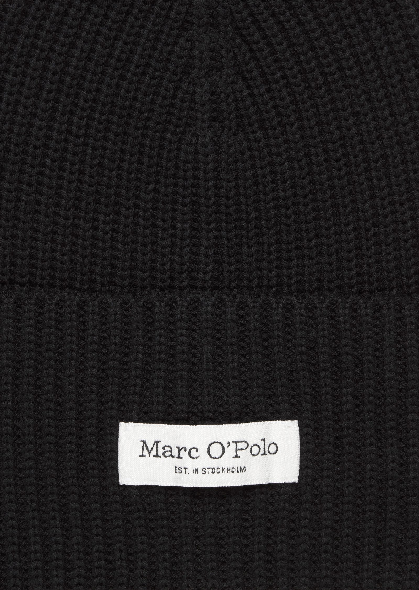 Marc O'Polo Beanie breiter Umschlag, Markenlabel, günstig online kaufen