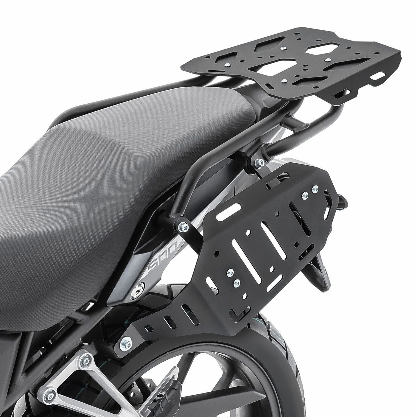 Bagtecs Koffer Set Gepäckbrücke + Seitenträger für Honda CB 500 X 13-23 SR53