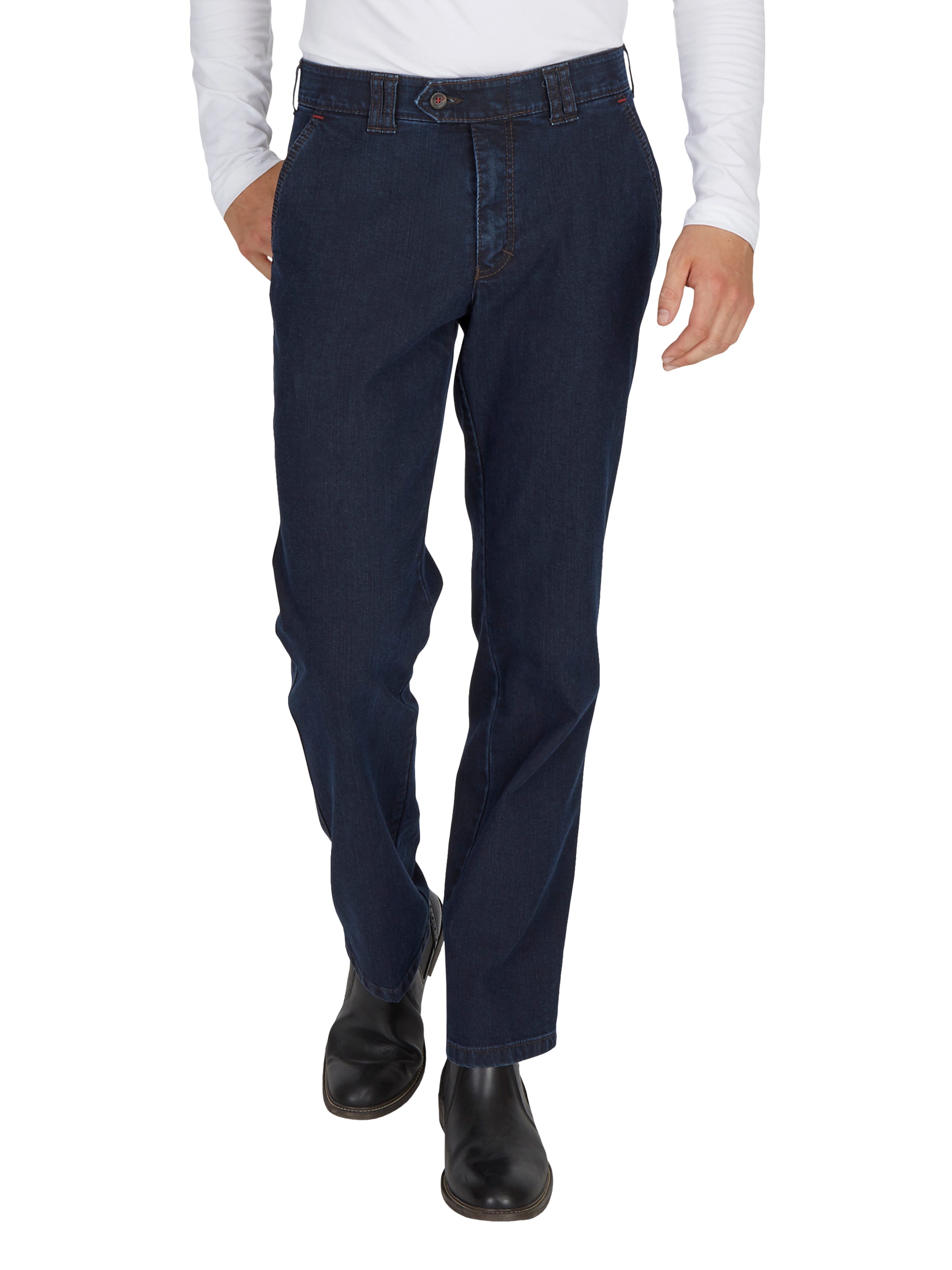 Club of Comfort Stretch-Jeans Jeans DALLAS 4631 - dunkelblau - Herrenhose - 25 Flat Front-Jeanshose, elastischer Komfortbund - robuster Stretch-Ring-