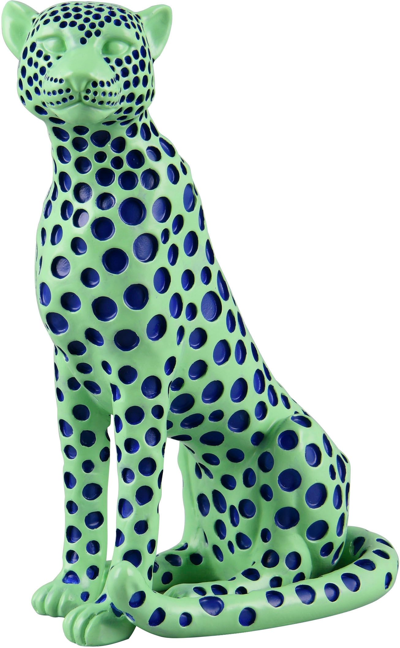 MIRRORS AND MORE Skulptur PANTRA (1 St), Dekofigur in auffälliger Leoparden günstig online kaufen