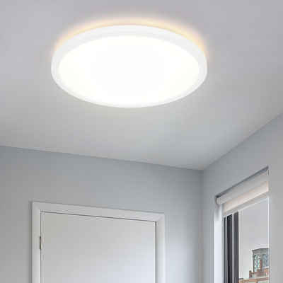 etc-shop LED Deckenleuchte, LED-Leuchtmittel fest verbaut, Warmweiß, Deckenlampe Badleuchte weiß LED Küchenleuchte IP44 Deckenleuchte