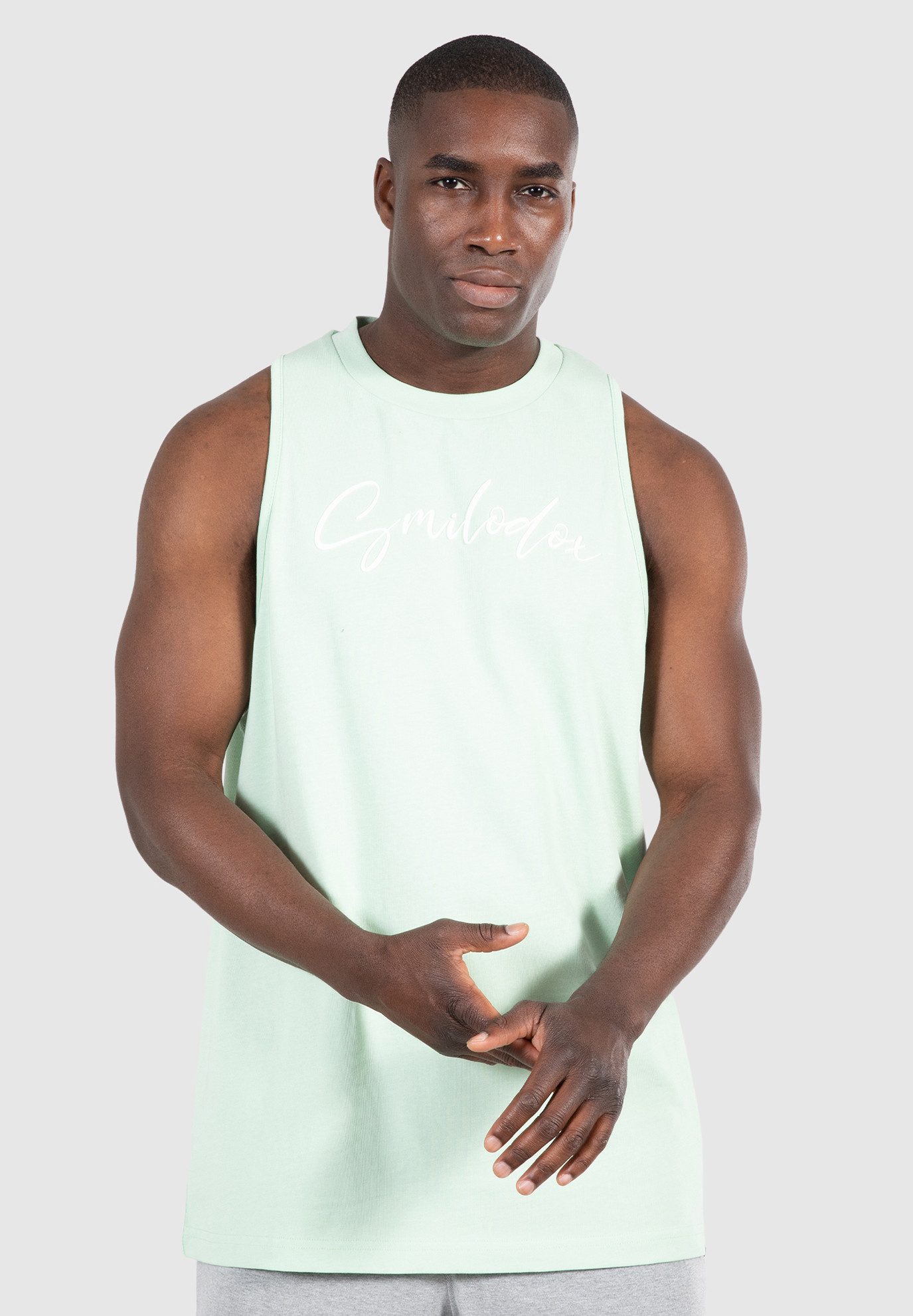 Smilodox Tanktop Bennet 100% Baumwolle günstig online kaufen