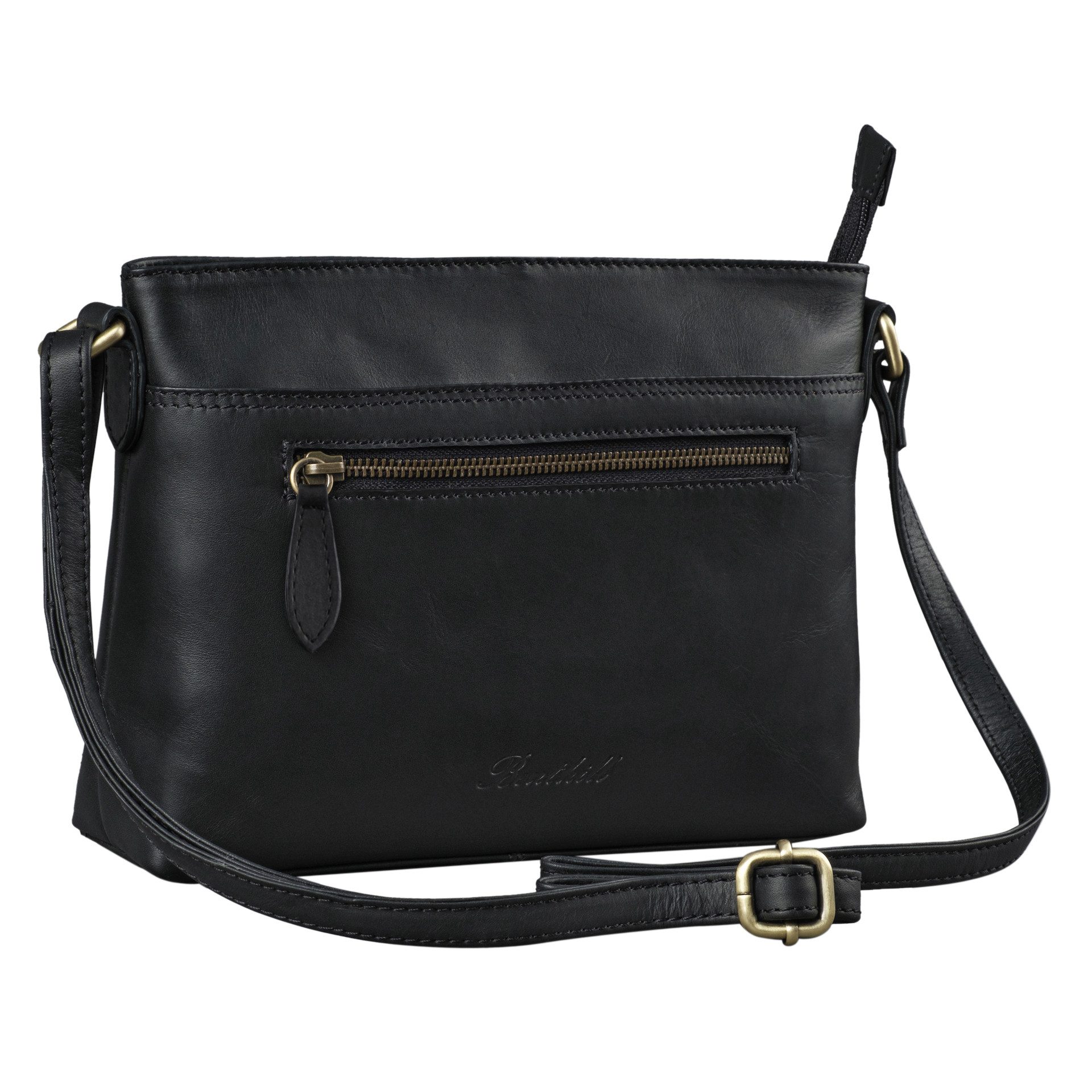 Benthill Umhängetasche Damen Echt Leder Handtasche Schultertasche Tasche Vintag Umhängetasche, Schultergurt / Umhängegurt Reißverschlussfach