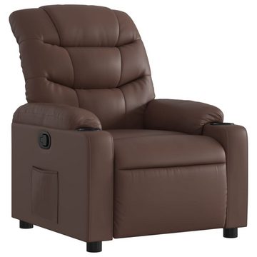 vidaXL Sessel Relaxsessel Braun Kunstleder (1-St)