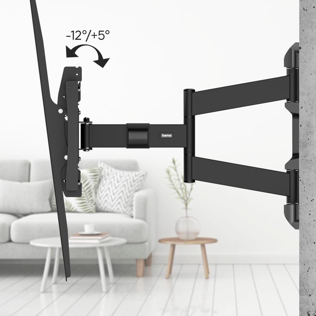 Hama TV-Wandhalterung schwenkbar, vollbeweglich, 94-304,8cm(37"-120), 43", 50",55",65",75", (bis 120 Zoll)