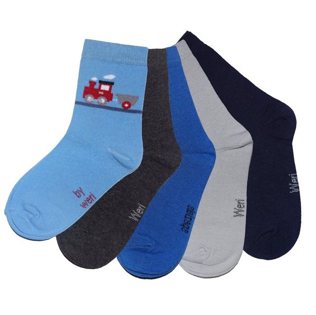 WERI SPEZIALS Strumpfhersteller GmbH Socken »Kinder Socken 5 er Pack für Jungs Zug  - Onlineshop Otto