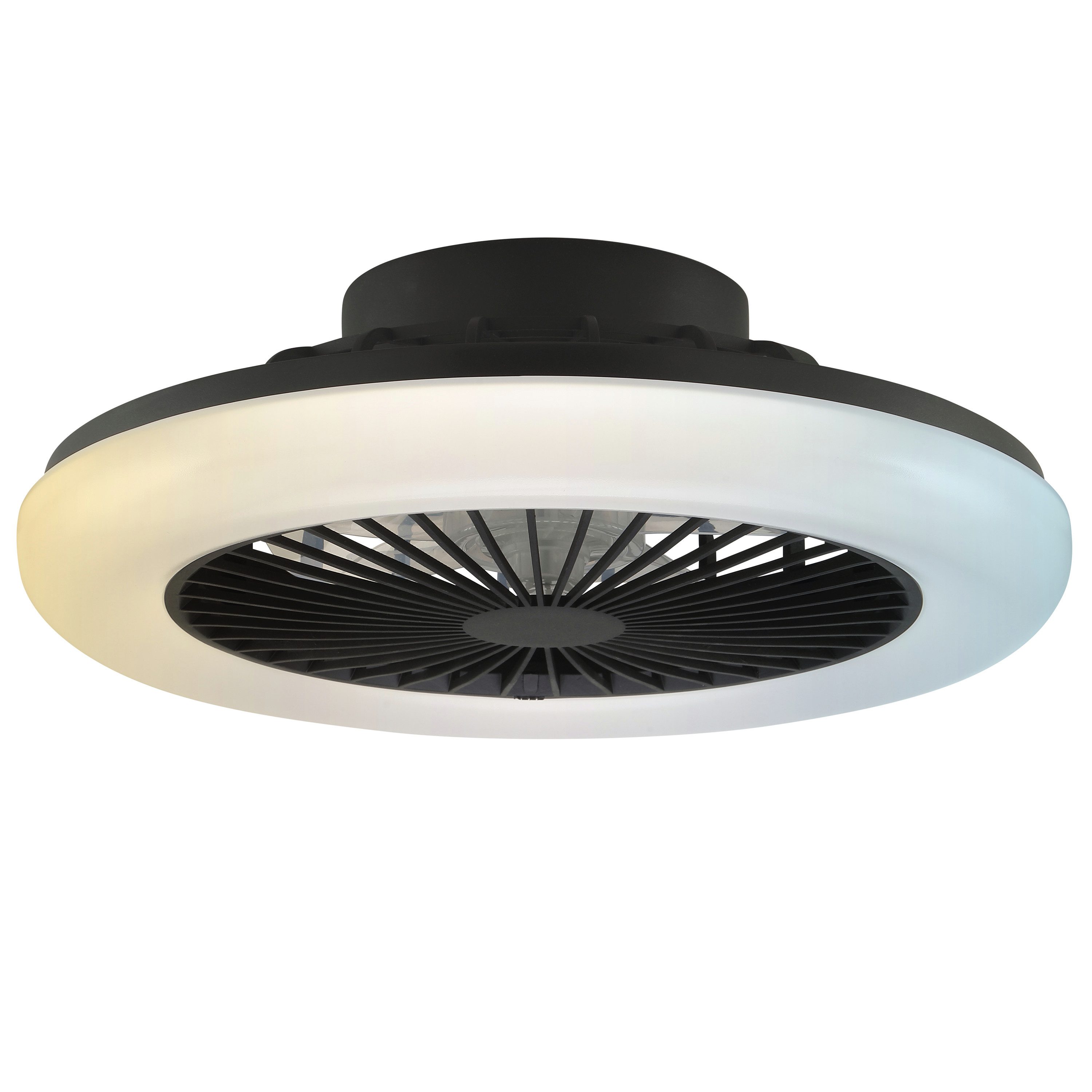 Brilliant LED Deckenleuchte Montero, CCT - über Fernbedienung, Memoryfunktion, Nachtlichtfunktion, Timerfunktion, Ventilatorfunktion, LED fest integriert, warmweiß - kaltweiß, LED-Deckenventilator, Ø 42 cm, 2700 lm, 2700-6500 K