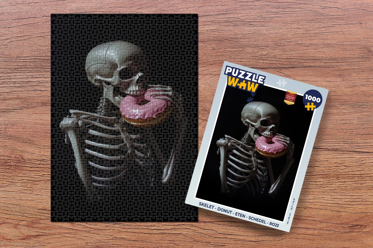 MuchoWow Puzzle Skelett - Donut - günstig online kaufen