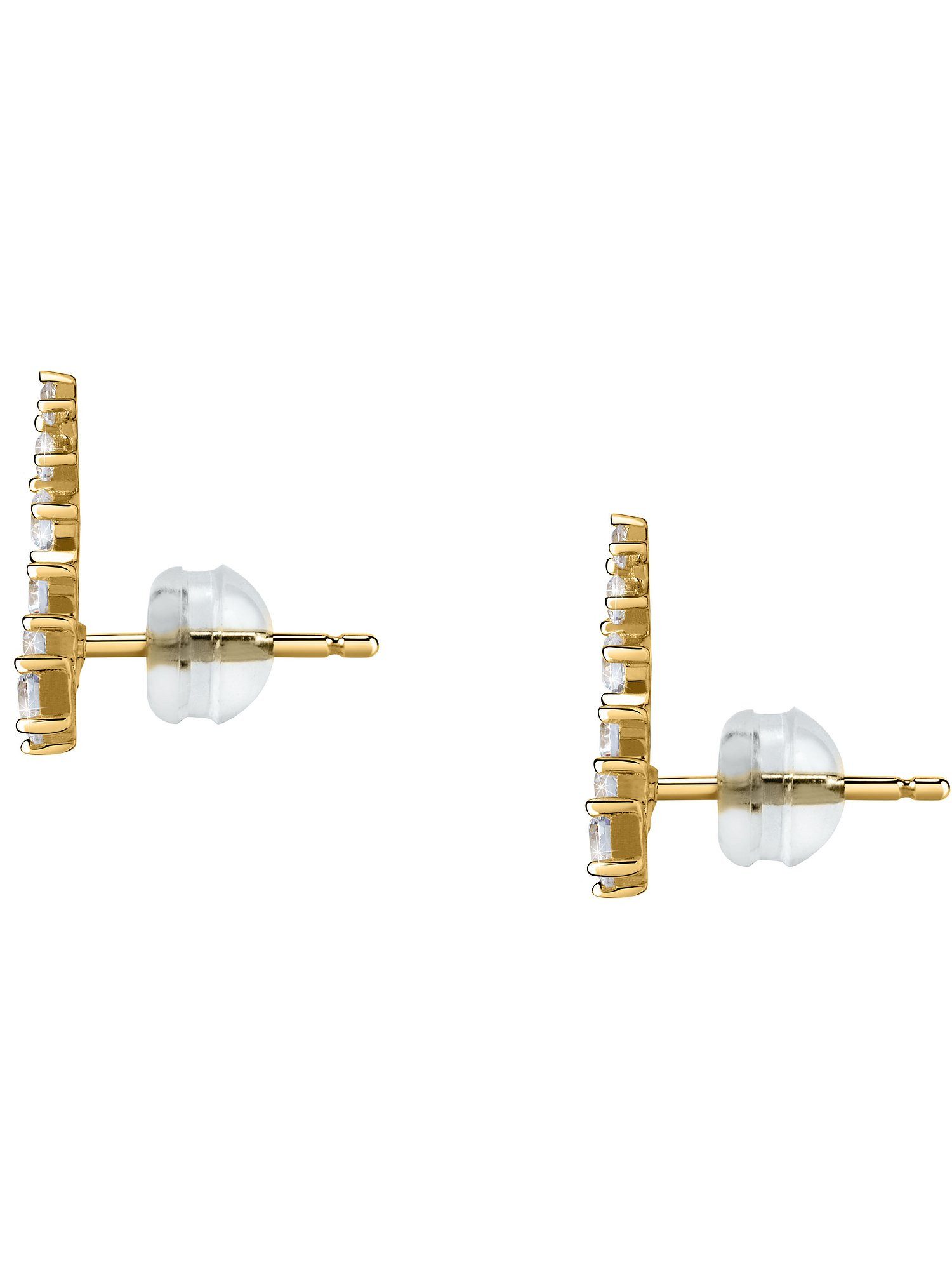 FAVS Paar Ohrstecker FAVS Damen-Ohrstecker 375er Gelbgold 12 Zirkonia günstig online kaufen