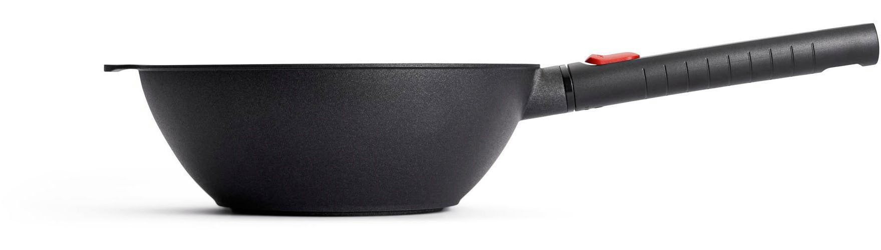 WOLL MADE IN GERMANY Wok Logic XR, Aluminiumguss, Ø 24, inkl. Deckel und Wok-Wender, Induktion