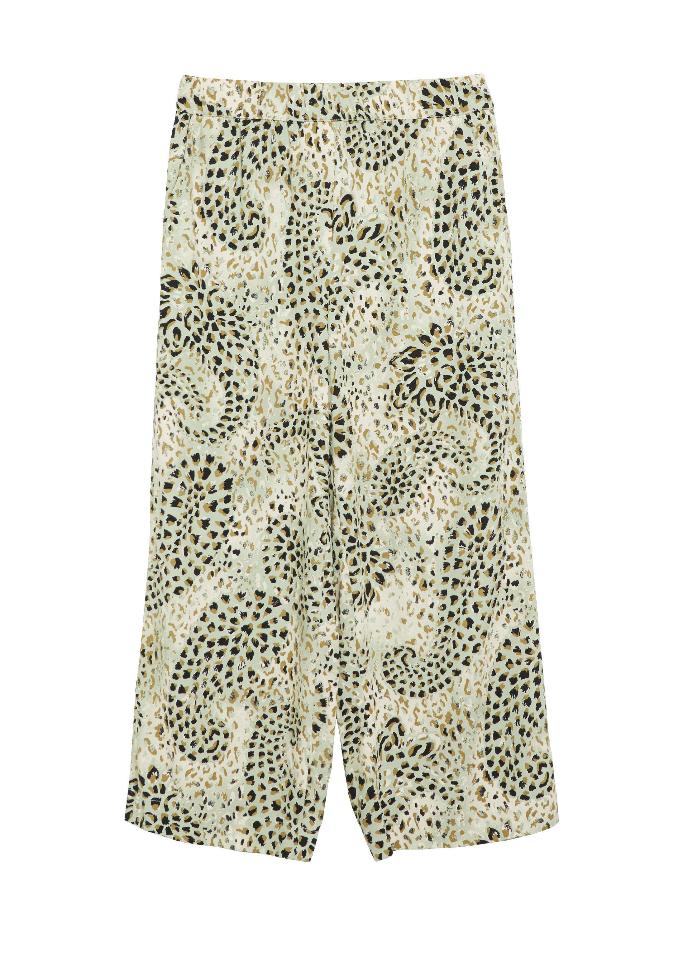 s.Oliver Culotte Hose Culotte mit All-over-Print und Elastikbund