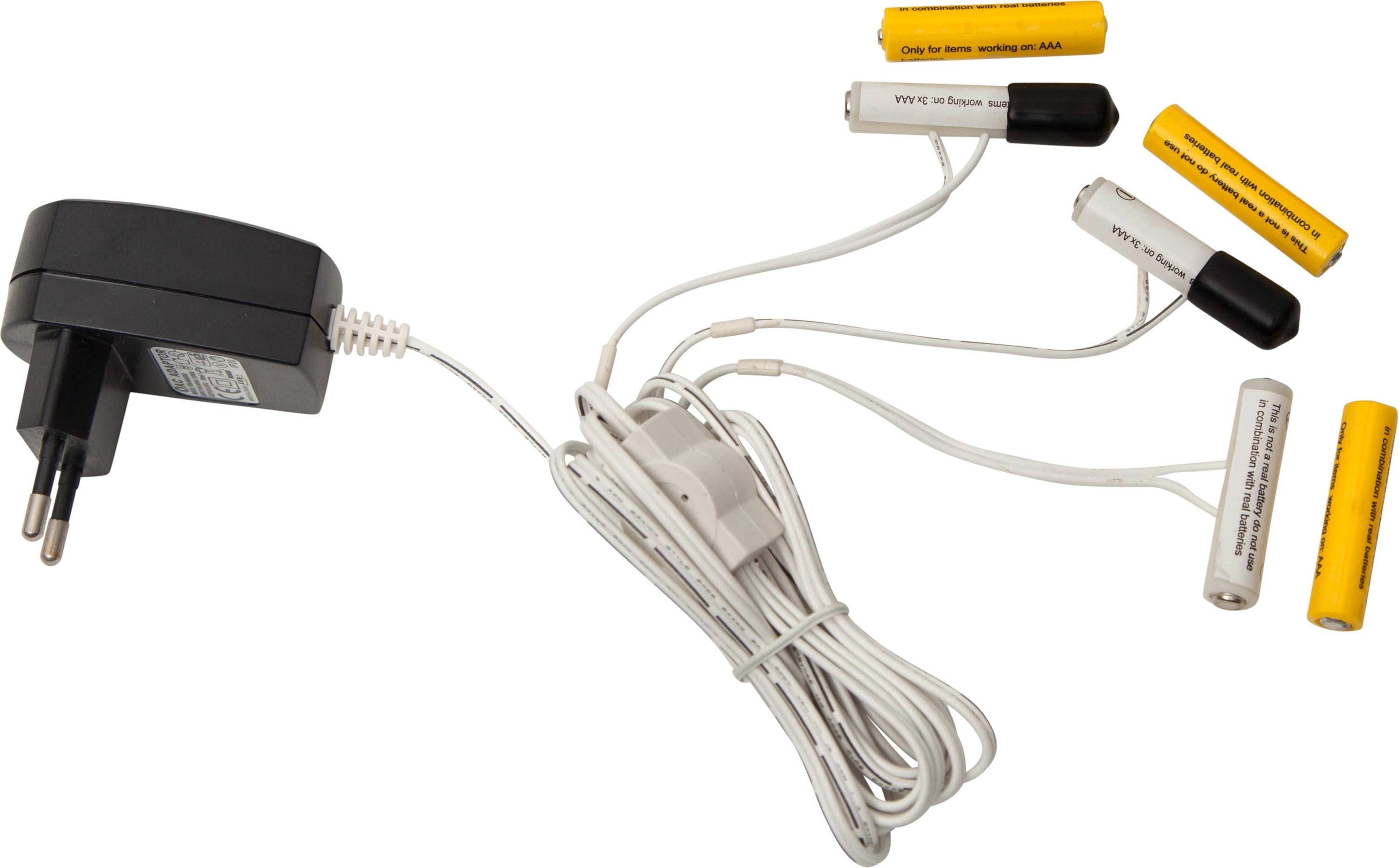 Best Season Batterie Adapter 3 Volt AAA 062-02 Stromadapter, 180 cm