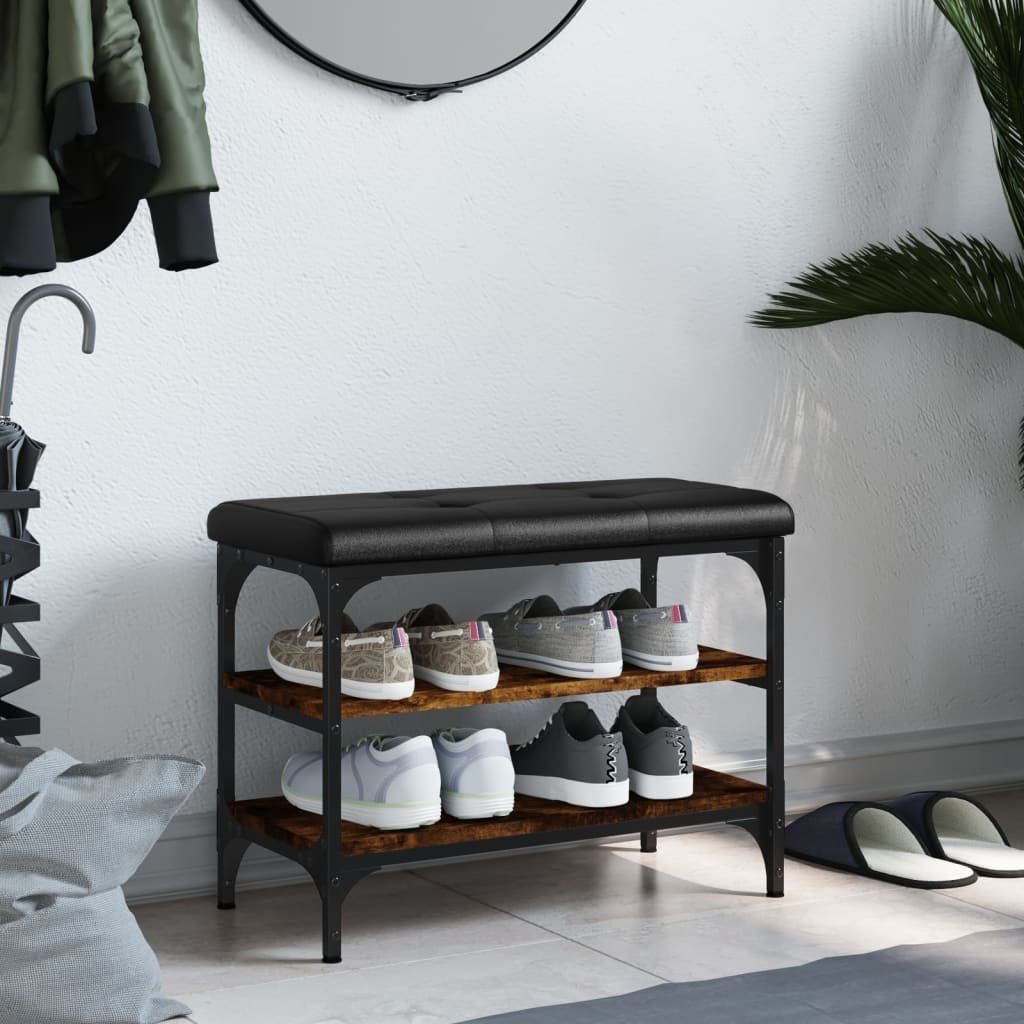 vidaXL Sitzbank Schuhbank Räuchereiche 62x32x47 cm günstig online kaufen
