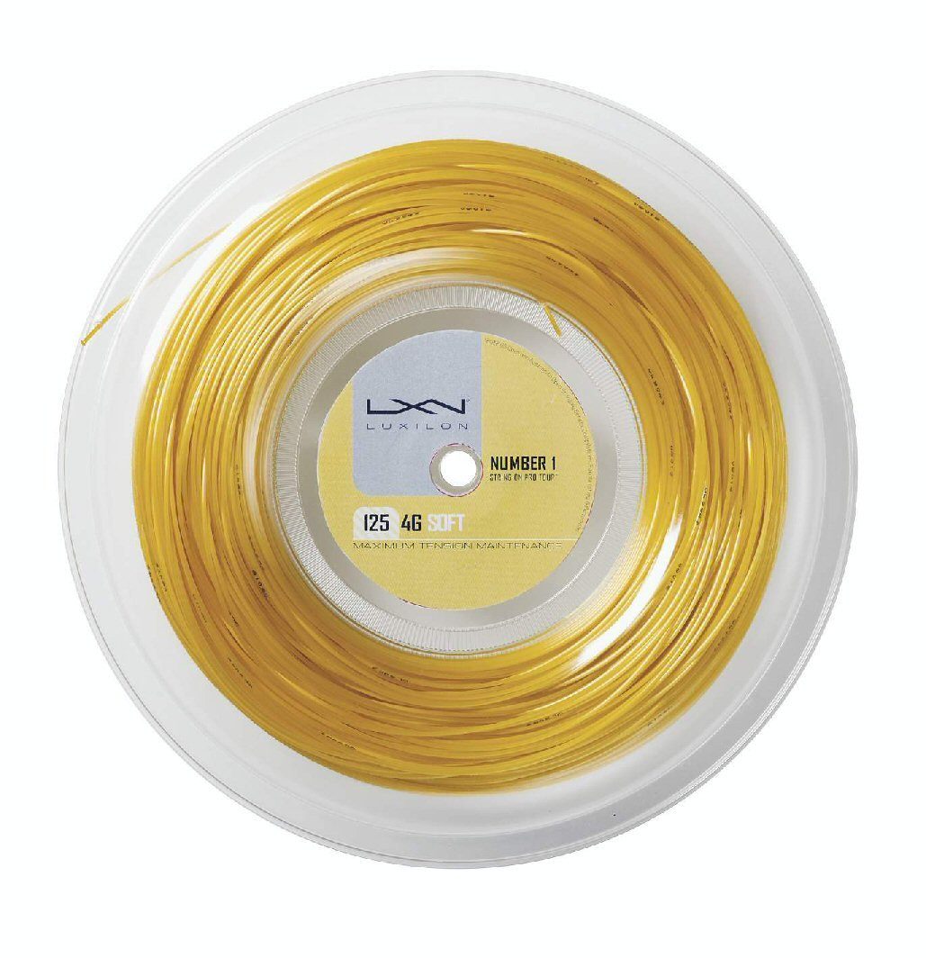 Tennissaite 4G Soft 1.25 (Haltbarkeit+Touch) gelb 200m Rolle