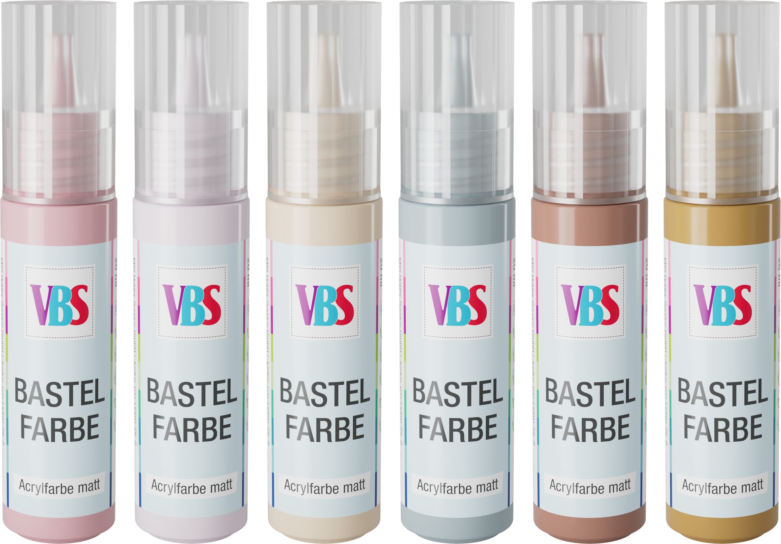 VBS Bastelfarbe Bastelfarben-Set Winter Romance, 6 x 20 ml