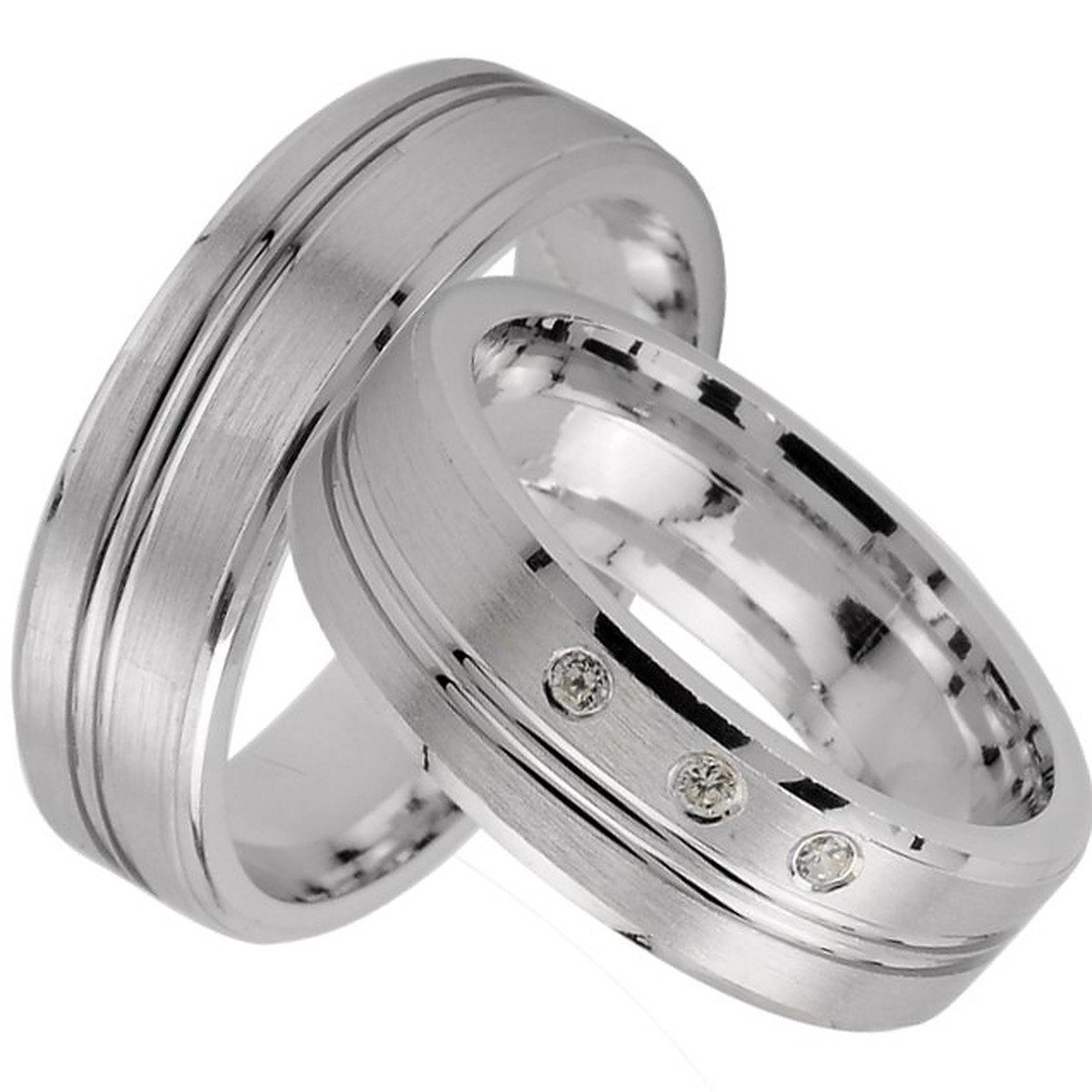 Trauringe Verlobungsringe Silber J1x Eheringe 925, Trauring Trauringe123 Hochzeitsringe Partnerringe,