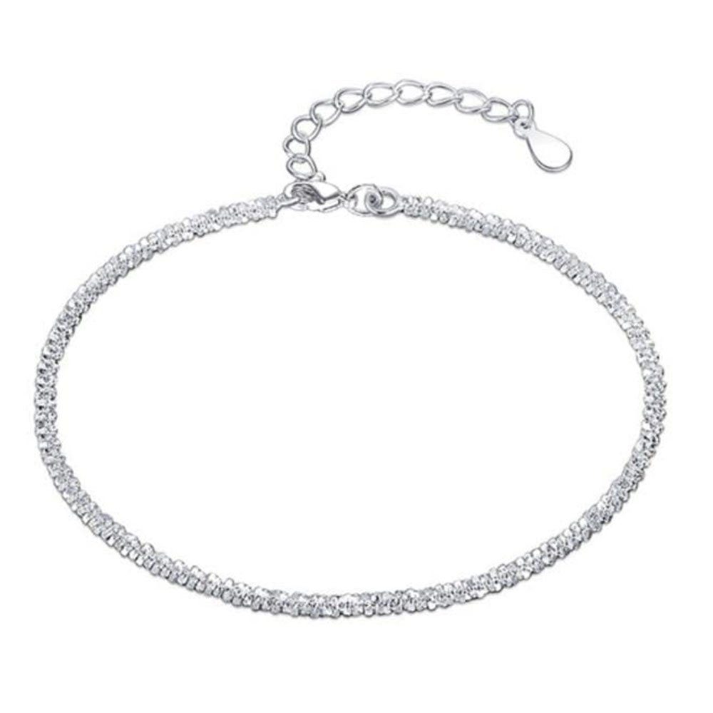 Haiaveng Armkette Frauen Silber Einstellbare Armband Sparkling Silber Armband (1-tlg)