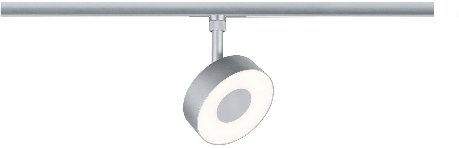 Paulmann Schienensystem-Leuchten URail Spot Circle 1x5W 2700-4000K 230V, Farbsteuerung, Farbwechsel, Memoryfunktion, mehrere Helligkeitsstufen, LED fest integriert, Farbwechsler, 3-Step-Dim