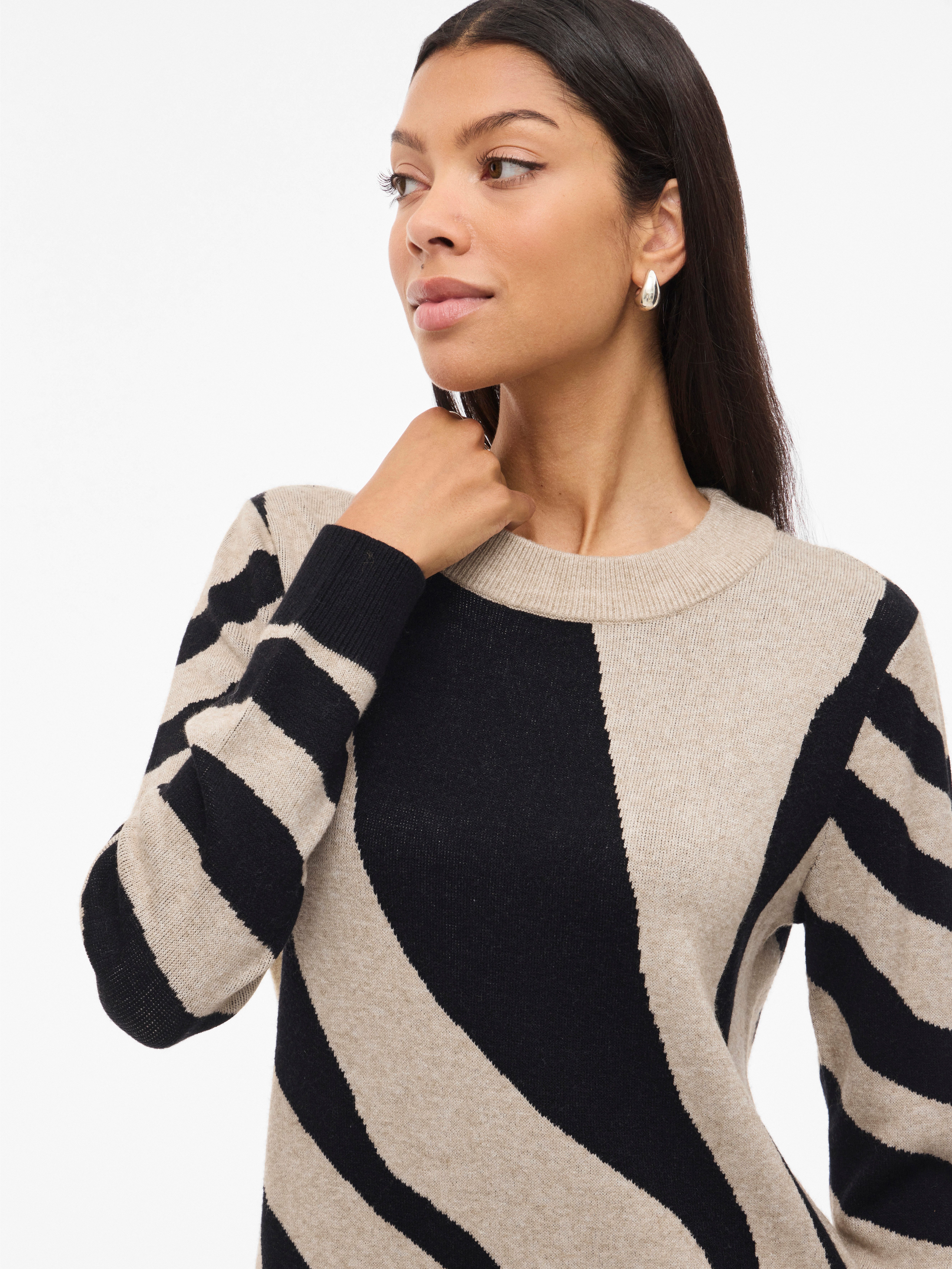 Vila Midikleid VITIF CREWNECK KNIT MIDI DRESS- NOOS Sommerkleid – Bild 3 von 5