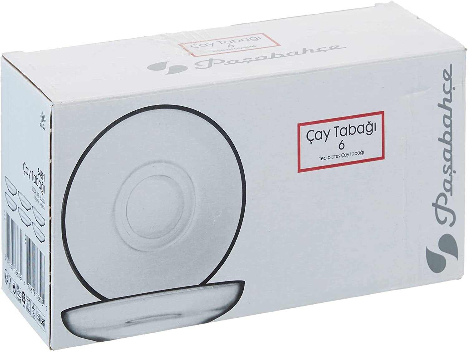 Pasabahce Untertasse 6-Teilig Teeteller Breit (Tempo) 6-54201 Unterteller, (6 St)