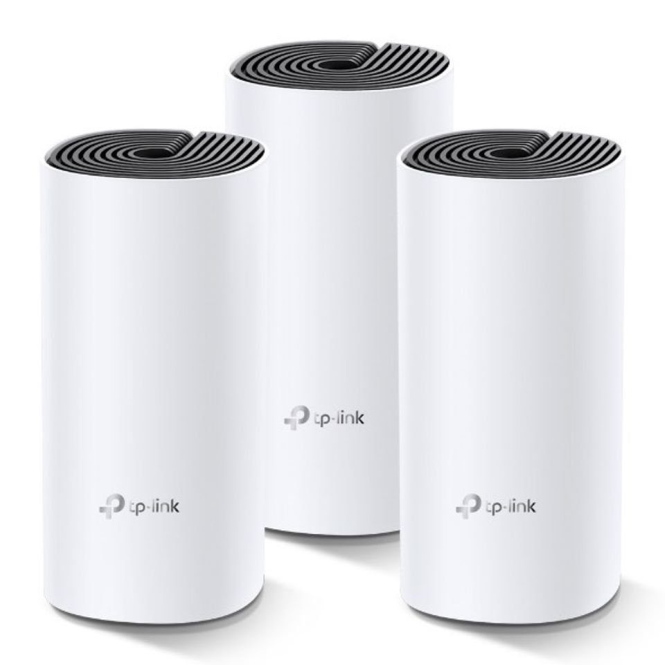 TP-Link DECO M4 3-PACK Mesh-WLAN Netzwerk (AC1200), 3er Pack WLAN-Router