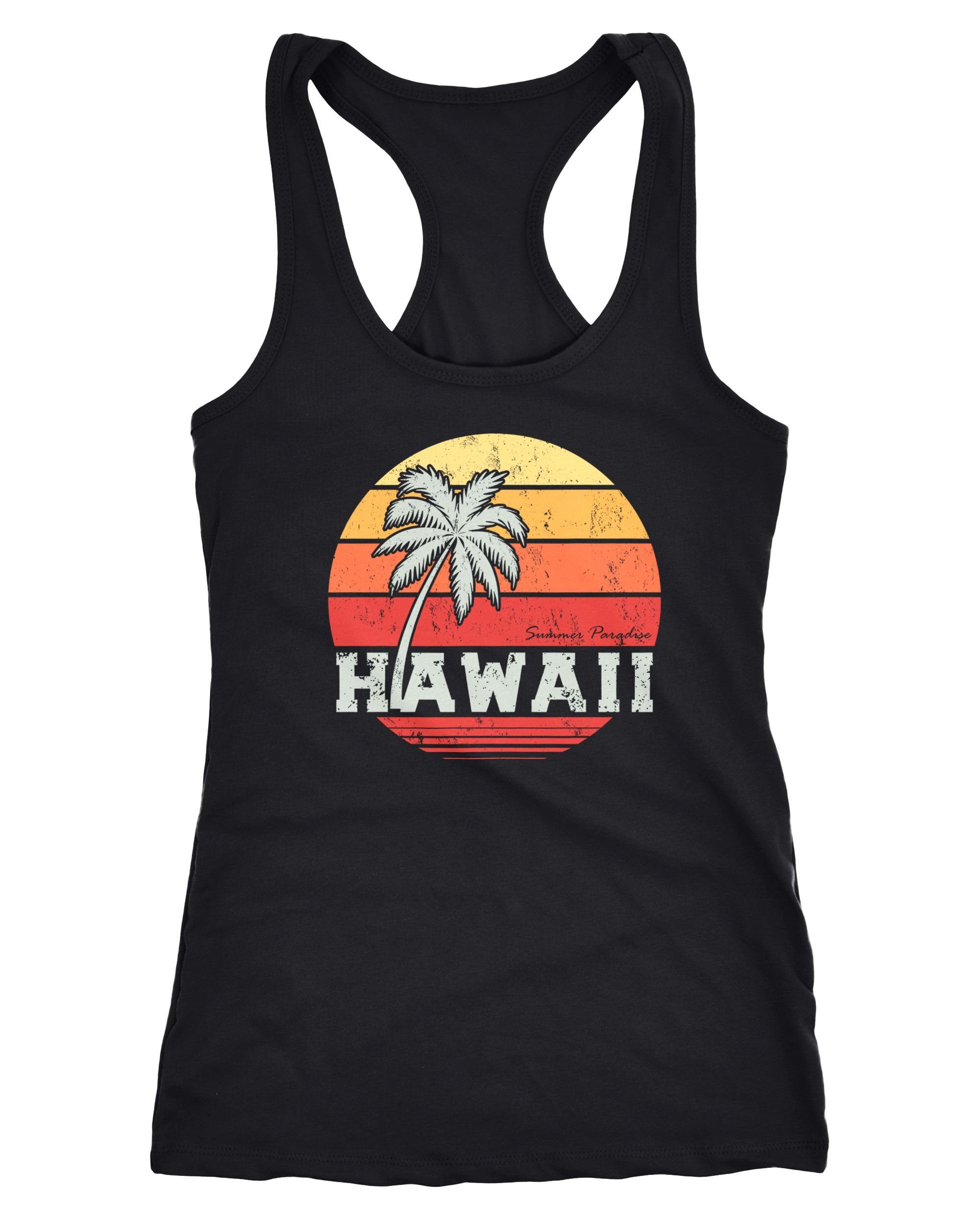 Neverless Tanktop Damen Tank-Top Hawaii Palme günstig online kaufen