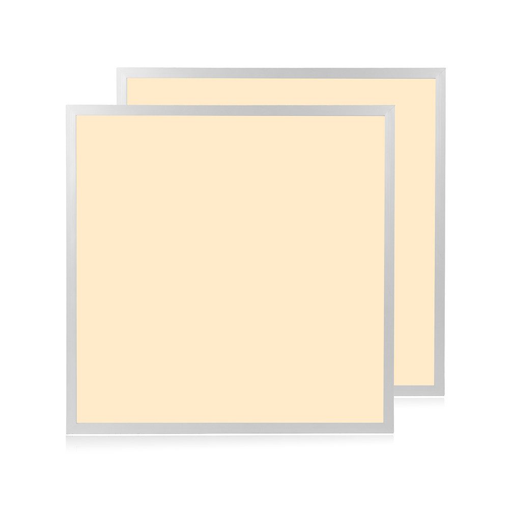 LUXULA LED Rasterleuchte 2er-Pack LED BackLit Panel, 62x62 cm, 36W, 3600lm, 3000K, ECO Line, LED fest integriert, Neutralweiß