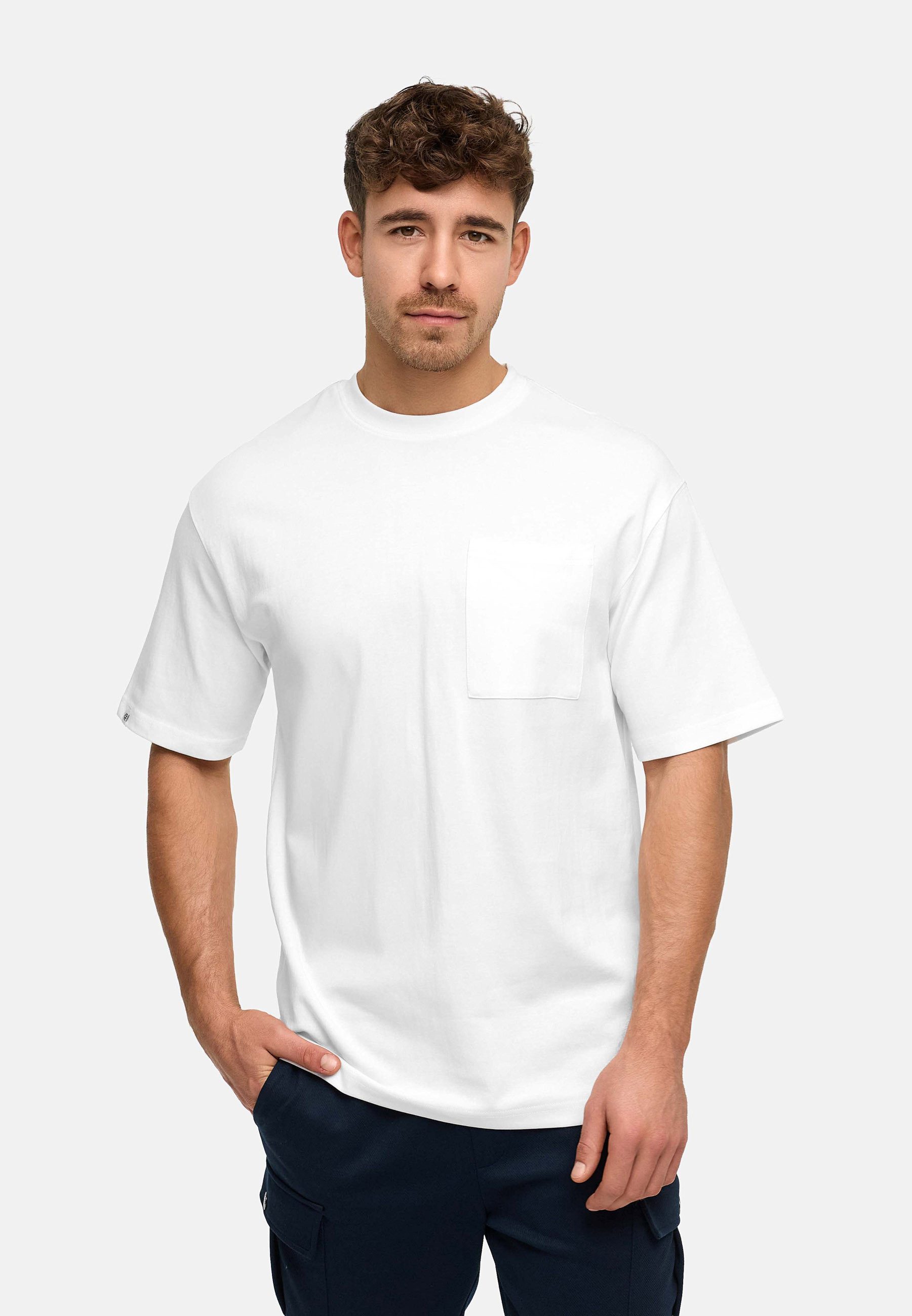 T-Shirt Herren INWiwa Basic T-Shirt mit Brusttasche