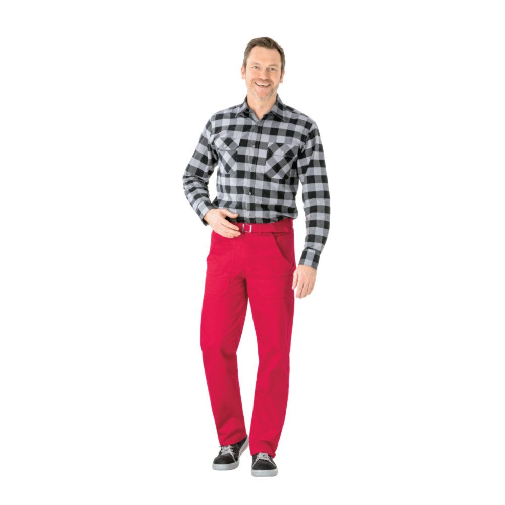 Produktbild von PLANAM BW290 Bundhose Grau – Herren Arbeitshose Mit Gürtel, 100% Baumwolle, Viele Größen