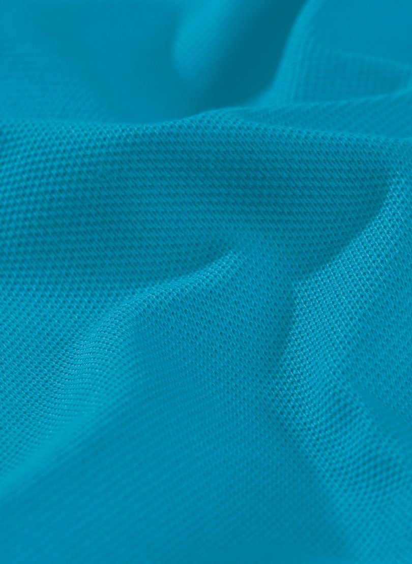 Trigema Poloshirt TRIGEMA Poloshirt in Piqué-Qualität azur