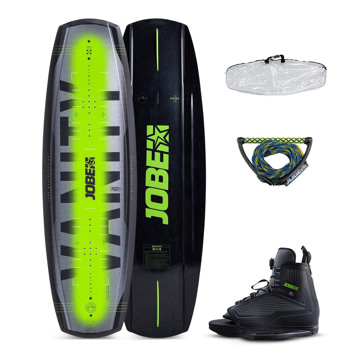 Jobe SUP-Board JOBE VANITY 141 Package Wakeboard mit MAZE Wakeboardbindung Hantel