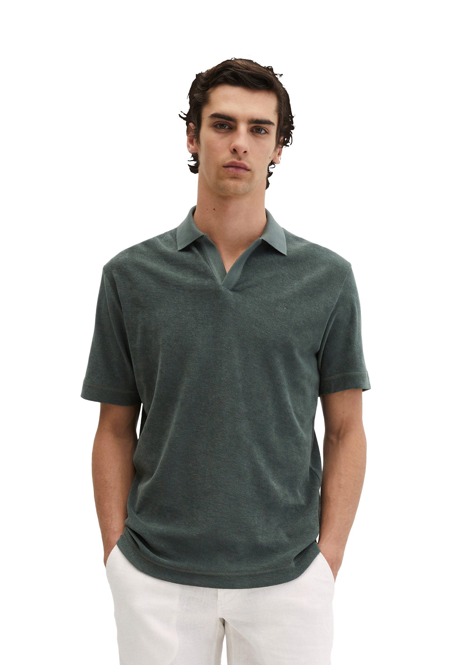 Marc O'Polo Poloshirt aus weichem Jersey-Frottee