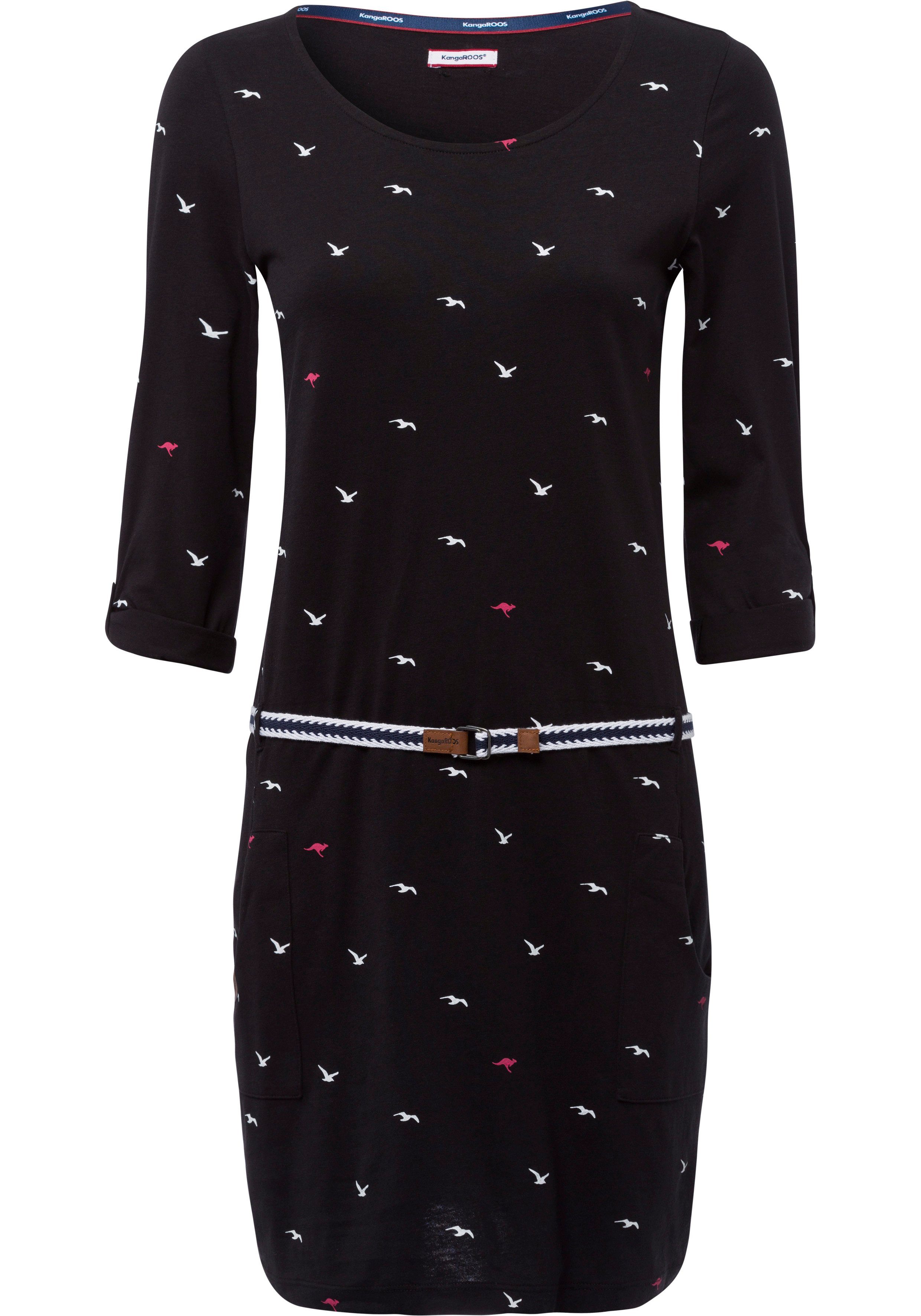 KangaROOS Jerseykleid (Set, mit abnehmbarem Gürtel) figurbetonte Passform, aus Baumwollmischung. Reduzierter Preis € 24,49. Unverbindliche Preisempfehlung € 34,99, (€ 24,49 pro 1 Stk)