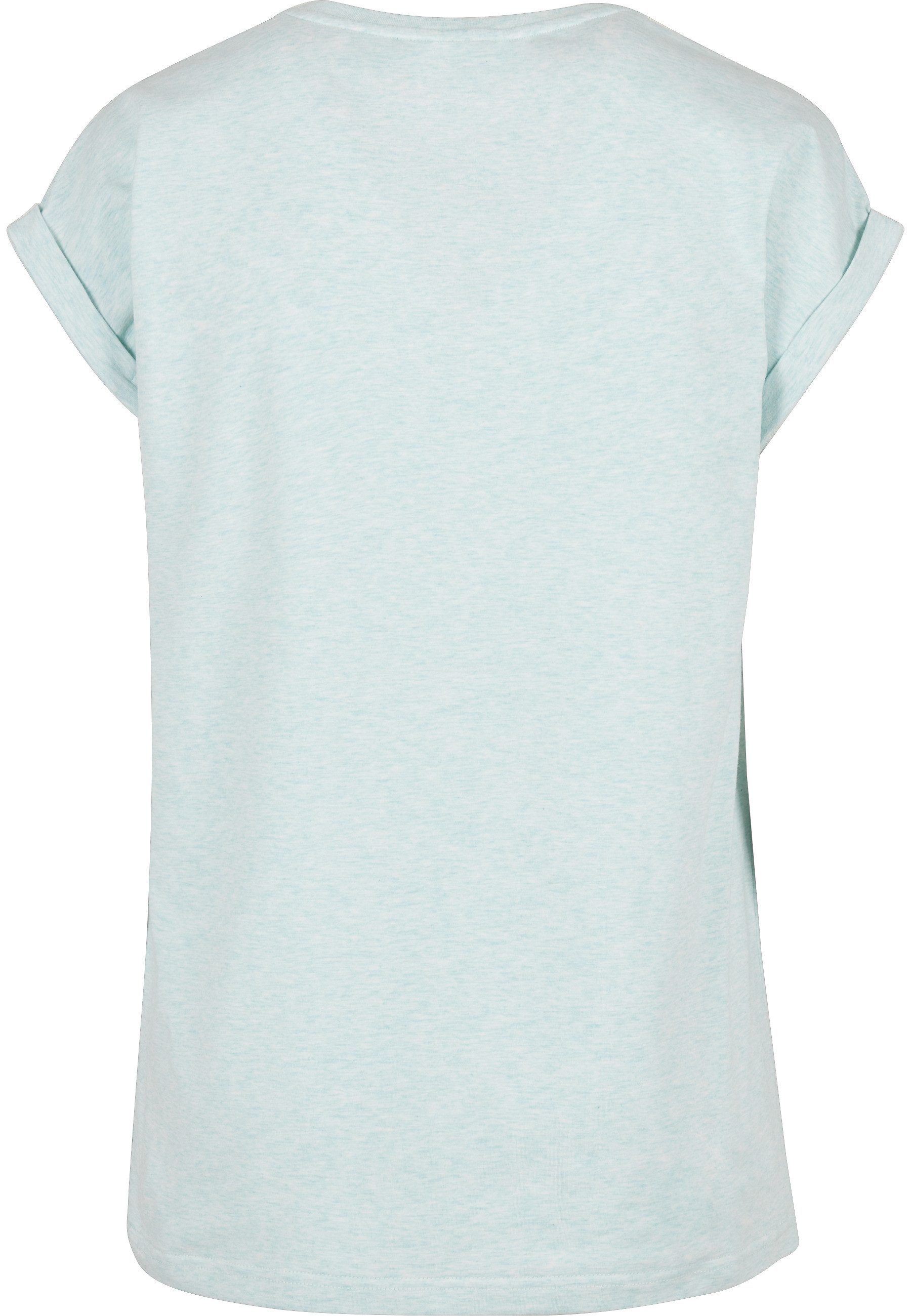 URBAN CLASSICS Kurzarmshirt Urban Classics Damen Ladies Color Melange Extended Shoulder Tee (1-tlg)
