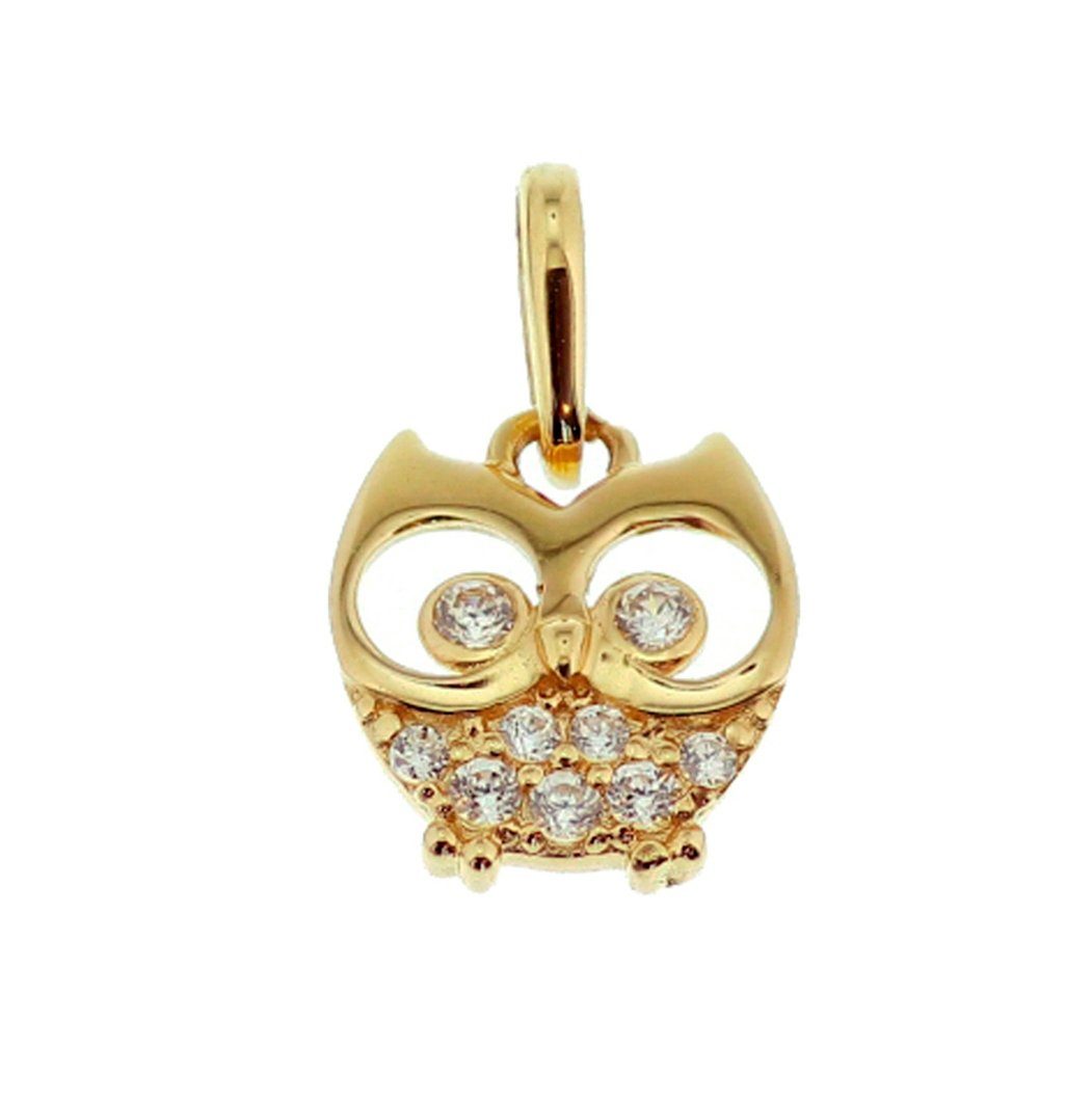 NICEANDnoble Kettenanhänger 585er Gelbgold Kettenanhänger Eule günstig online kaufen