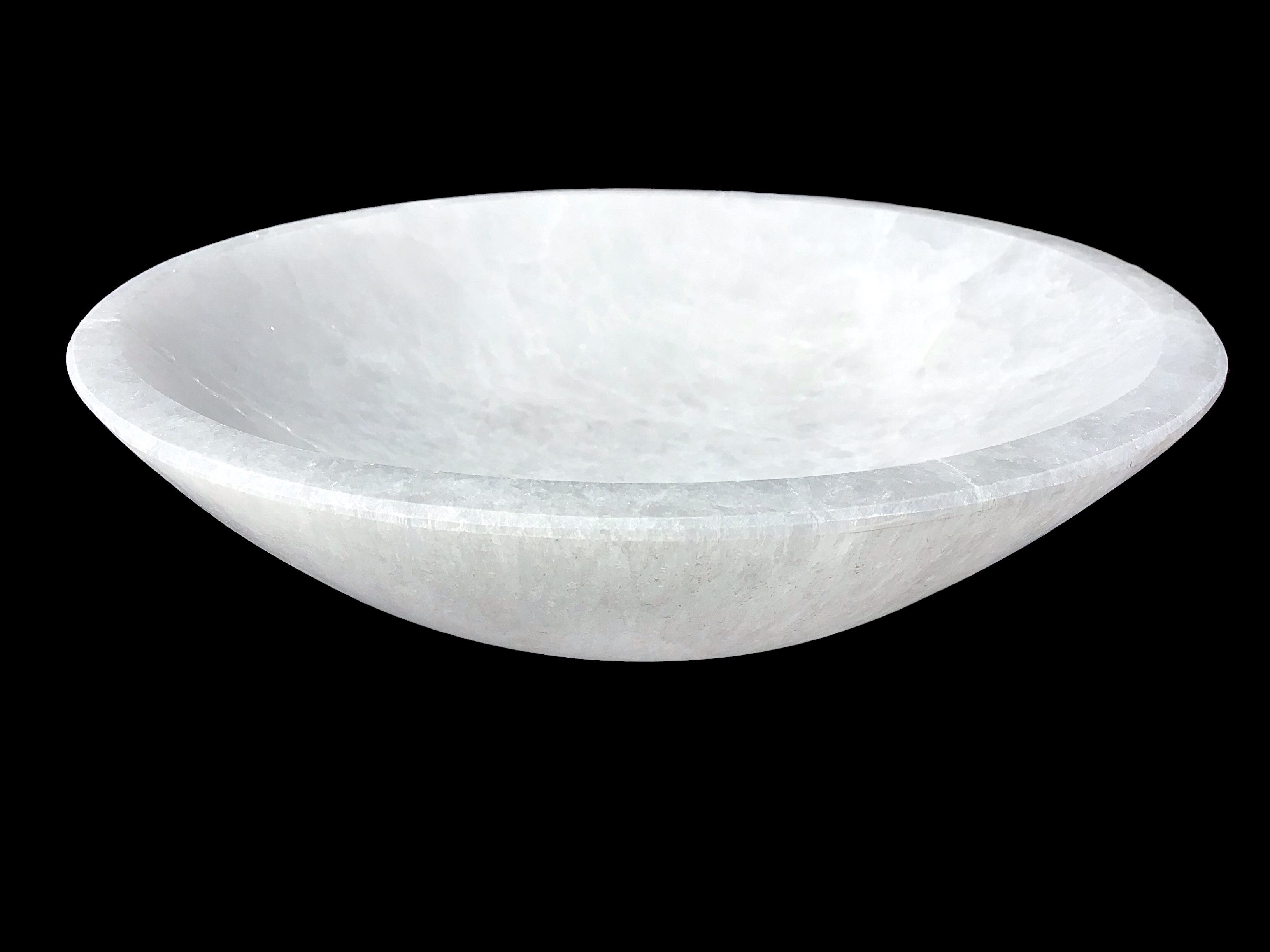 Steinfixx® Dekoschale Grosse Selenit Ladeschale Bowl Ø 13cm- ca. 600 Gramm günstig online kaufen