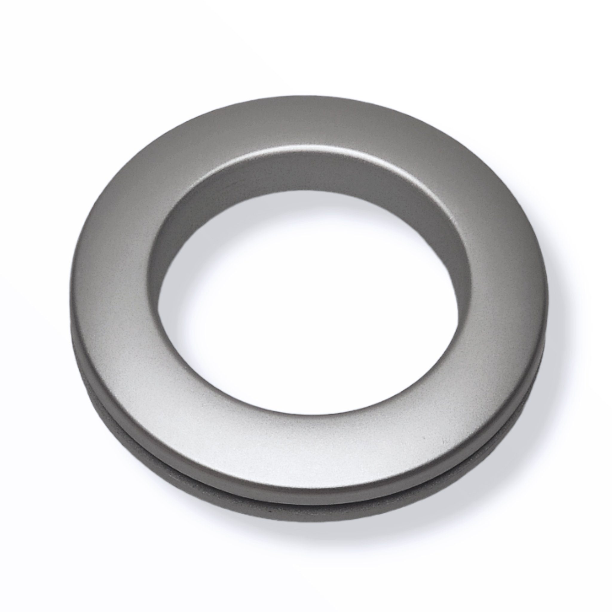 nodeko Stoffösen Gardinenösen, Vorhangringe, verstellbar - Stoffloch Ø 40 mm, passend für Gardinenstangen Ø 20 mm bis Ø 28 mm, (10 Stück), mit Rasterung - daher für Stoffe bis 4 mm Dicke verwendbar