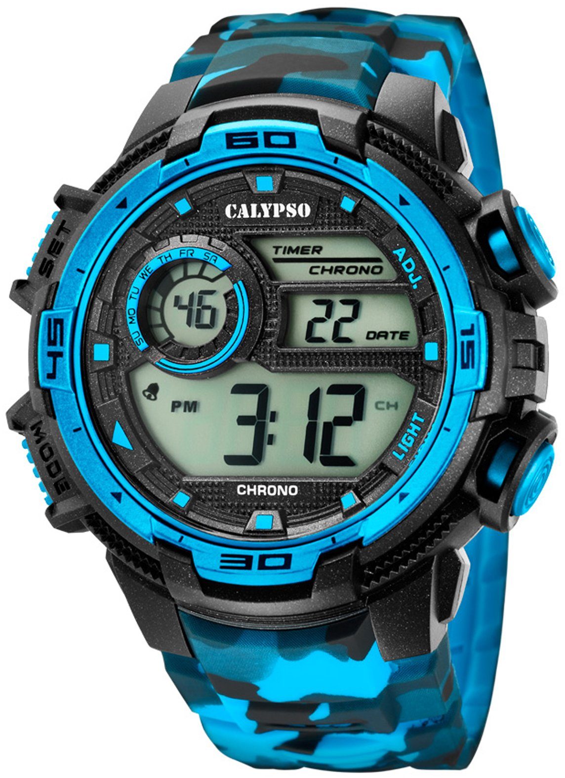 CALYPSO WATCHES Chronograph X-Trem, K5723/4, Armbanduhr, Quarzuhr, Herrenuhr, Datum, Digitalanzeige, Stoppfunktion
